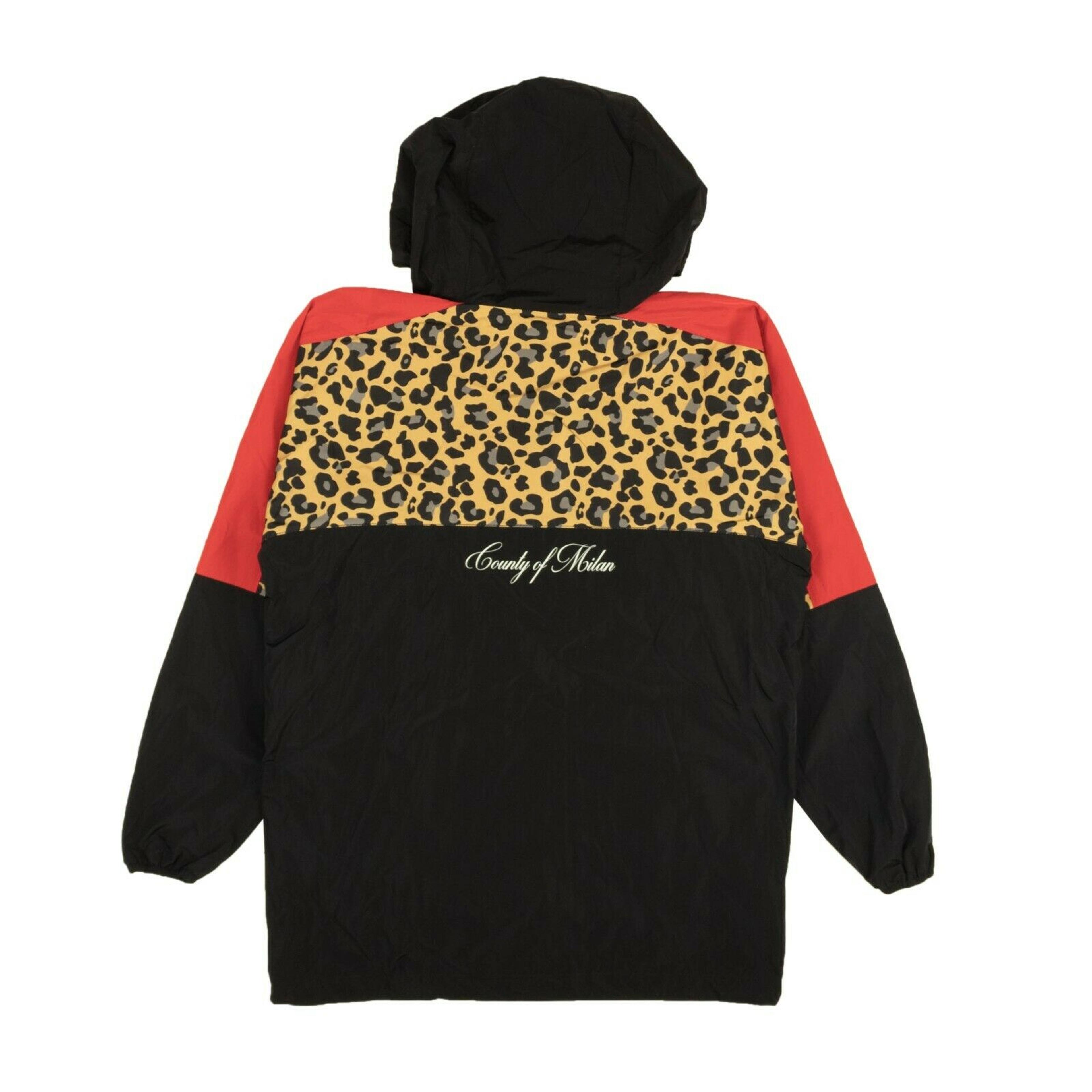 Alternate View 1 of Black And Red Leopard Windbreaker