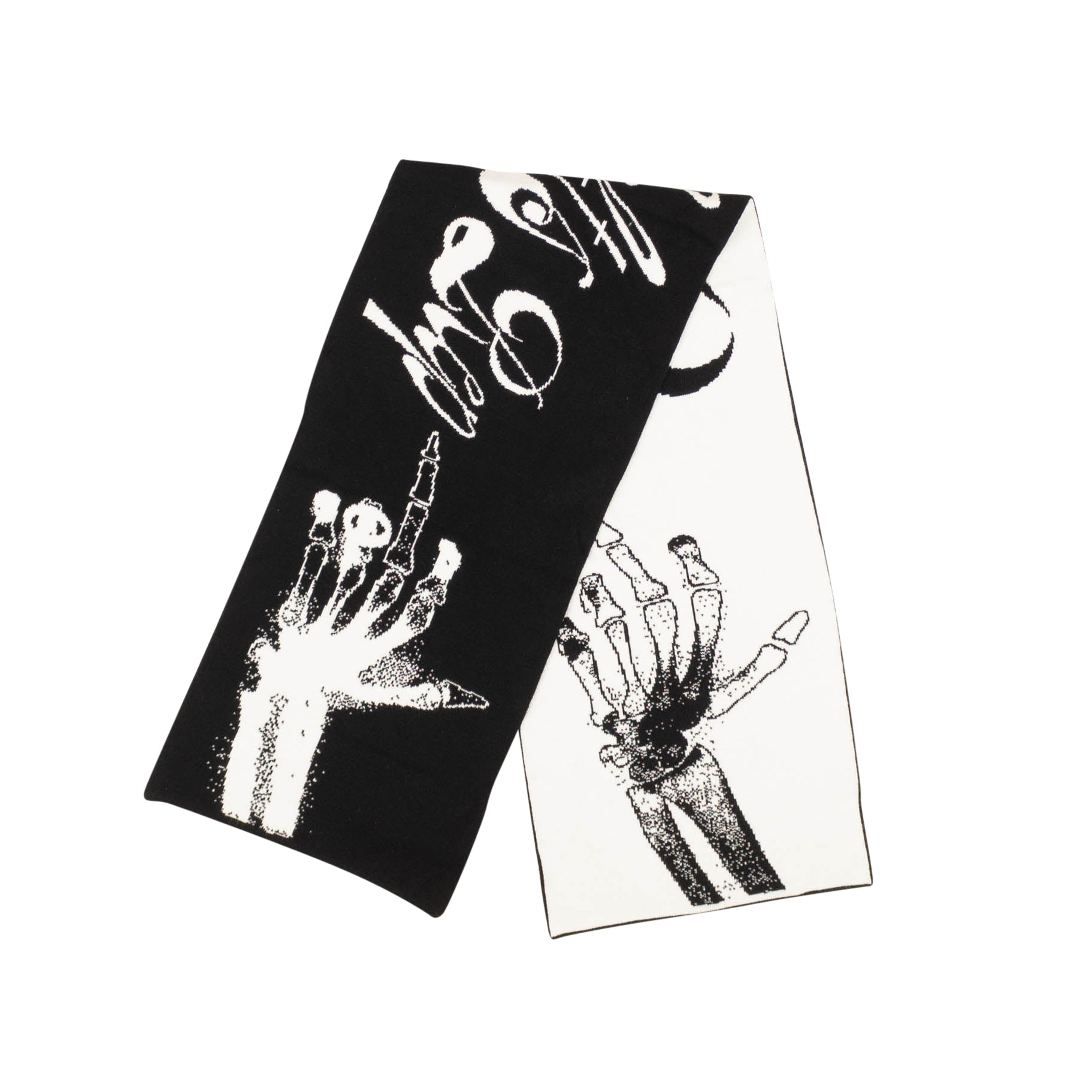 Black And White Middle Fingers Scarf
