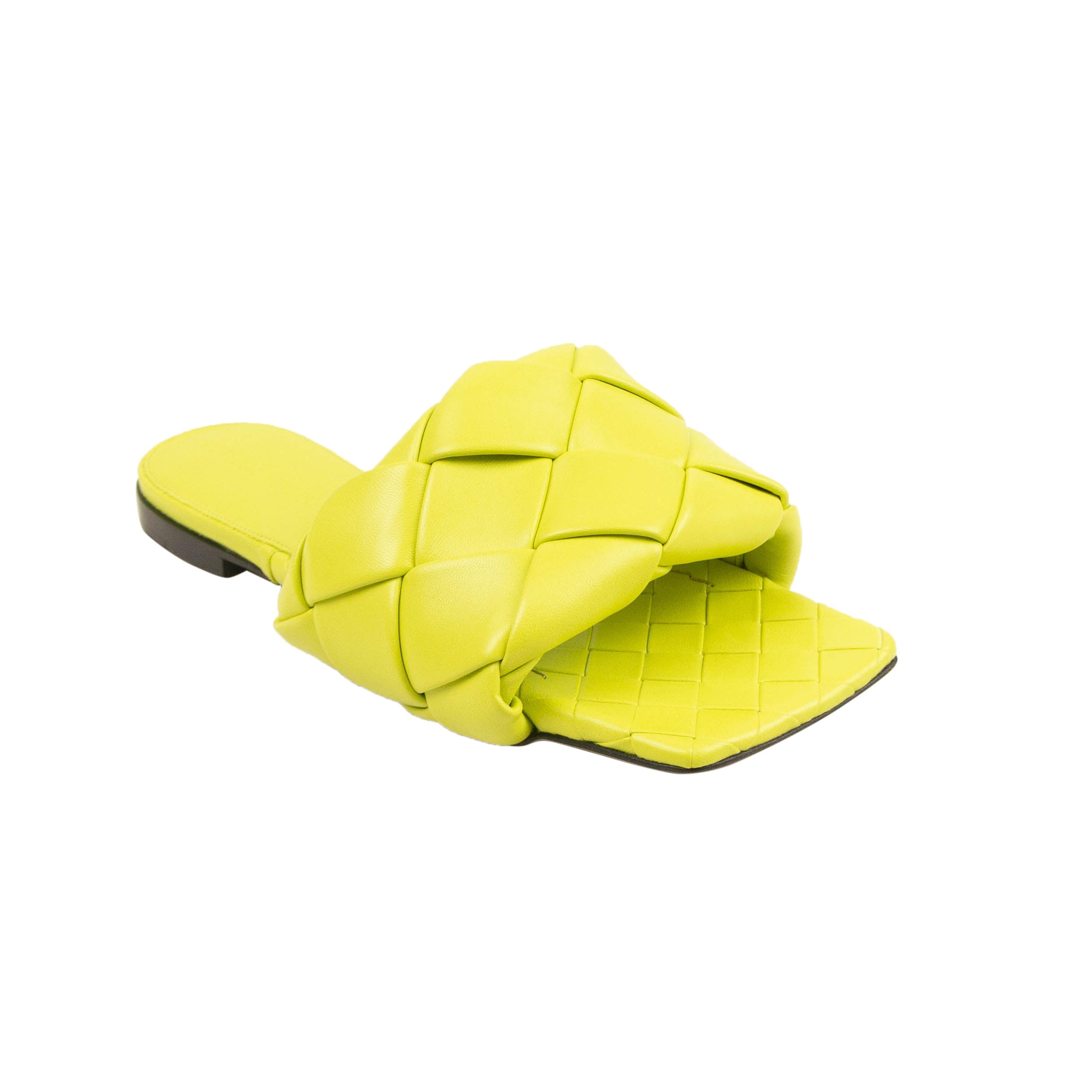 Alternate View 1 of Kiwi Yellow Woven Lido Flat Sandals
