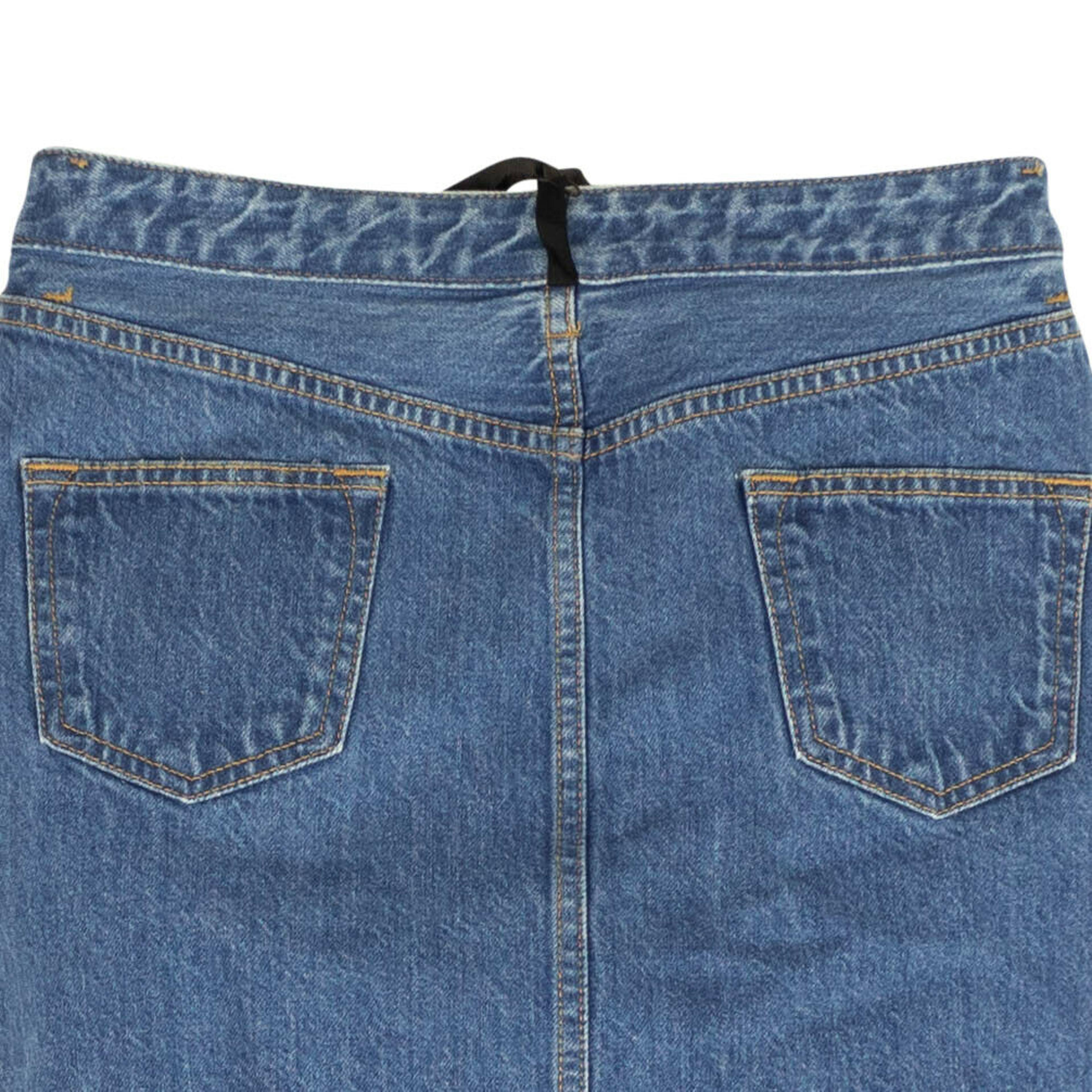 Alternate View 3 of Unravel Project Wash Tulle Denim Mini Skirt - Blue