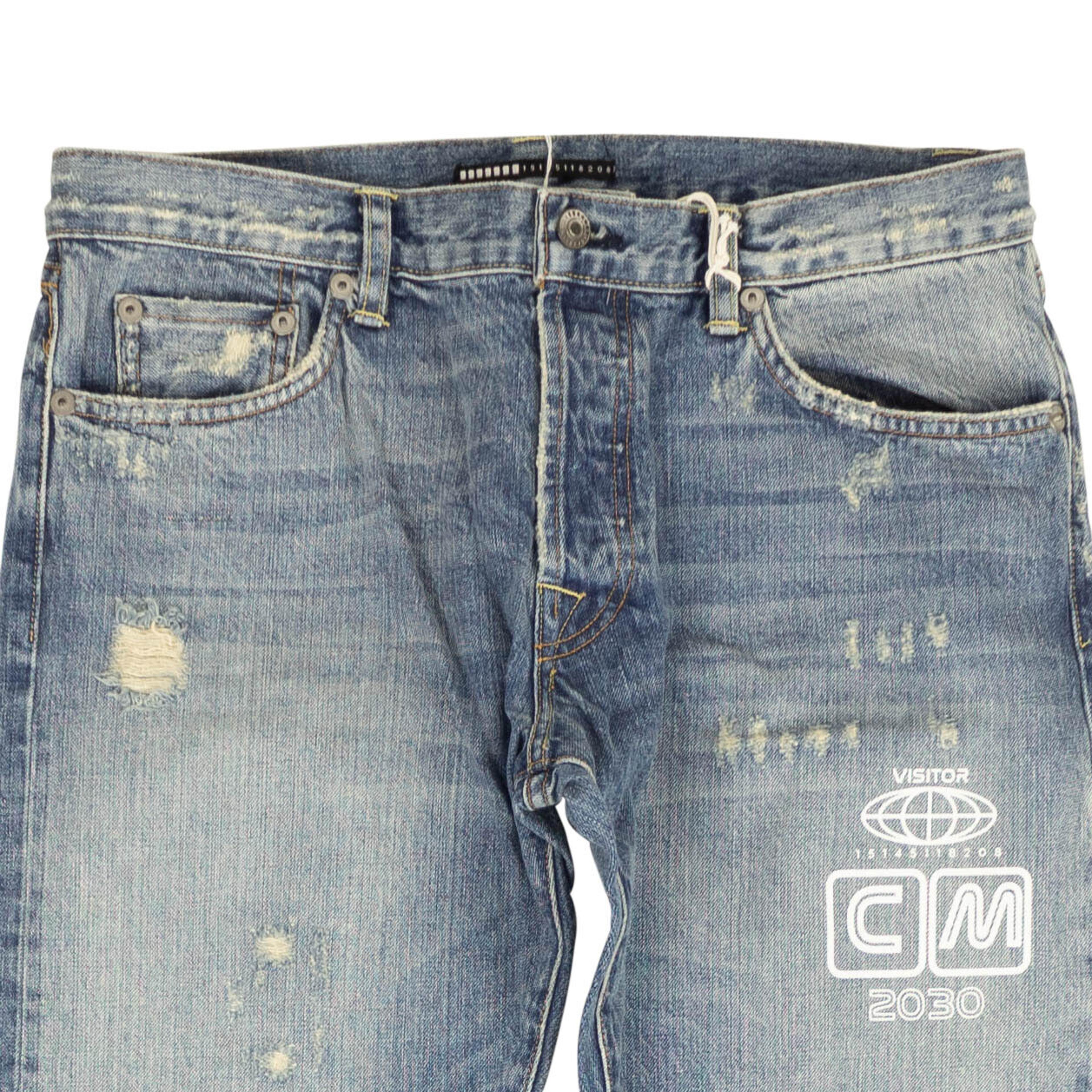 Alternate View 1 of Visitor On Earth Distressed Jeans - Blue