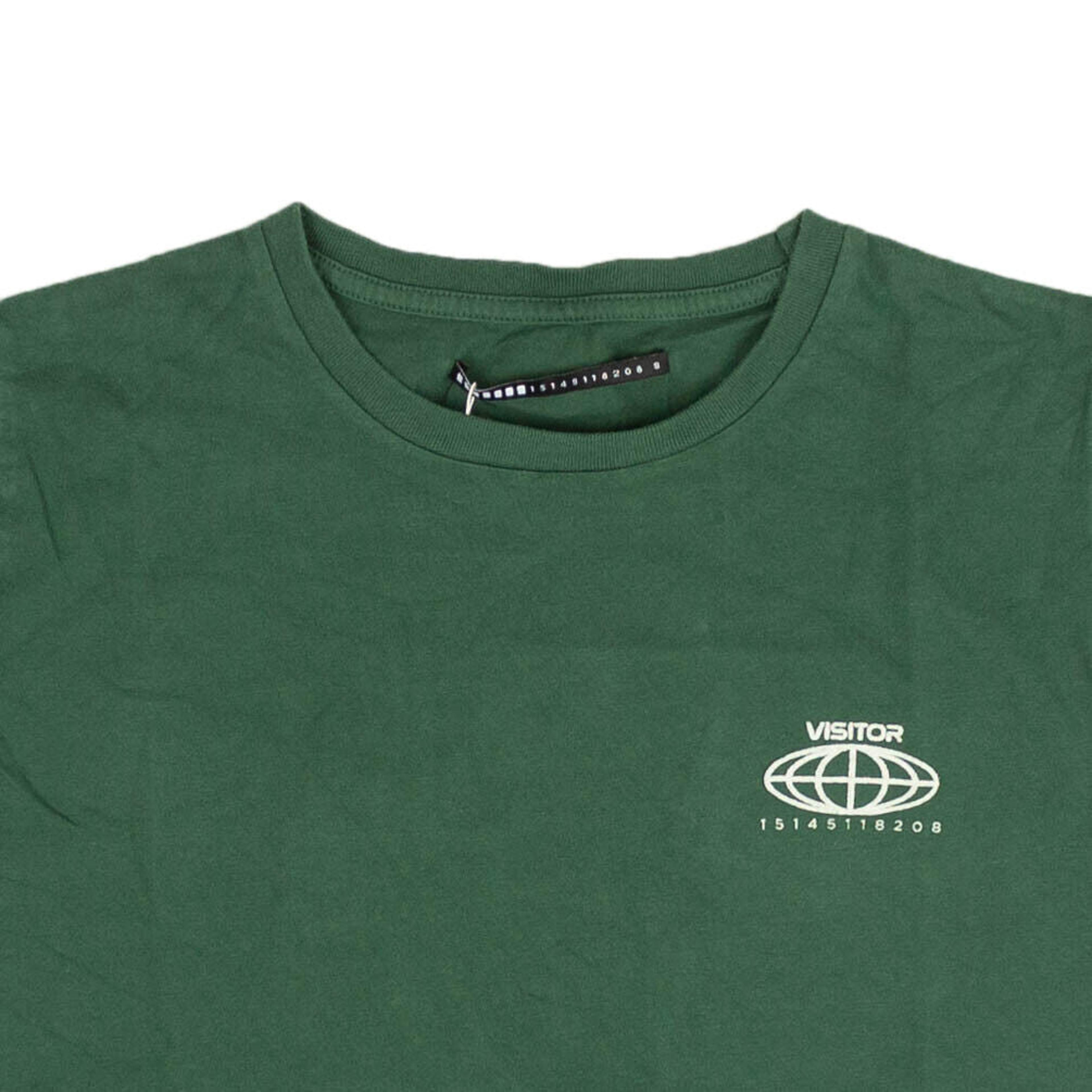 Alternate View 1 of Visitor On Earth Cropped Logo T-Shirt - Green