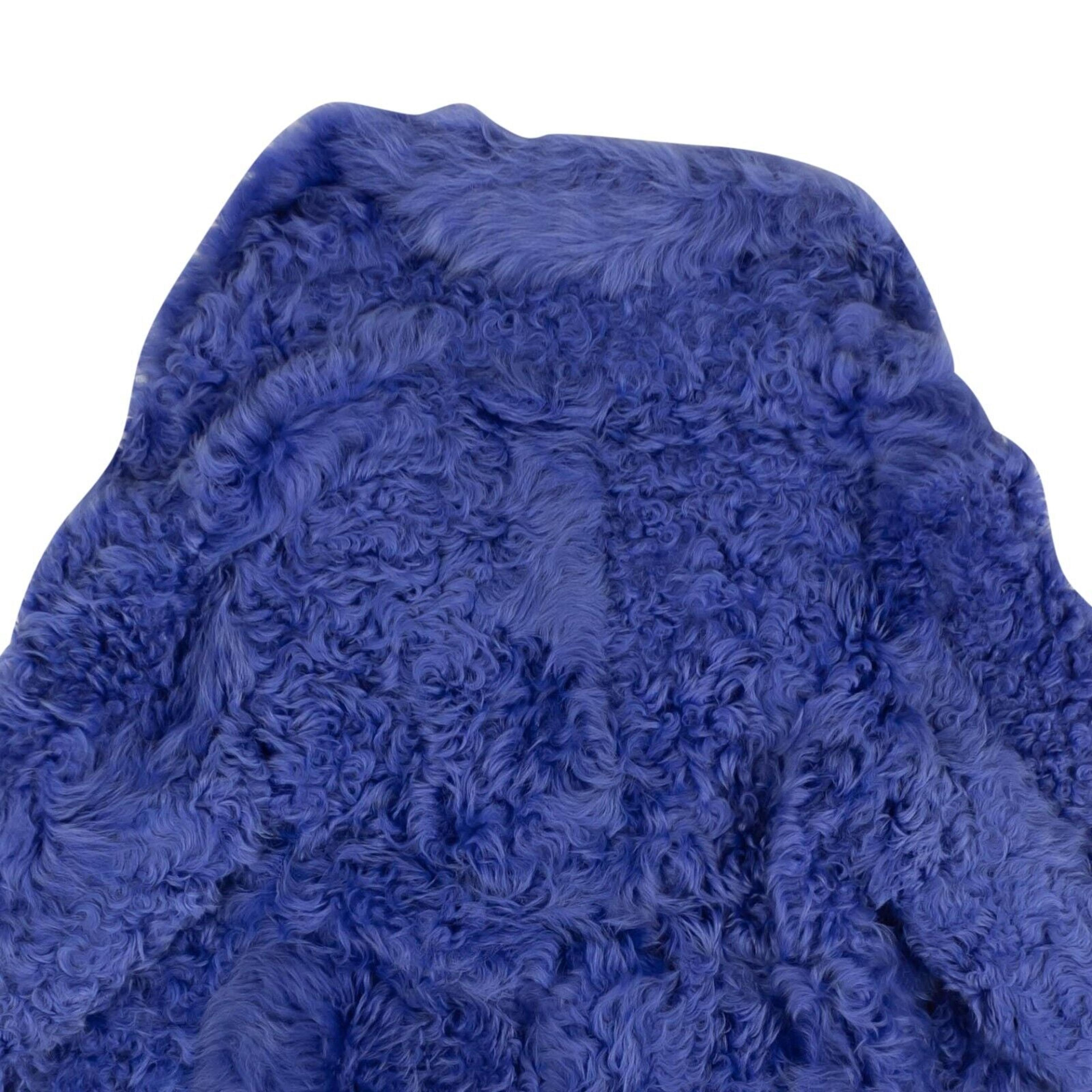 Alternate View 3 of Off-White C/O Virgil Abloh Shearling Fur Coat - Blue