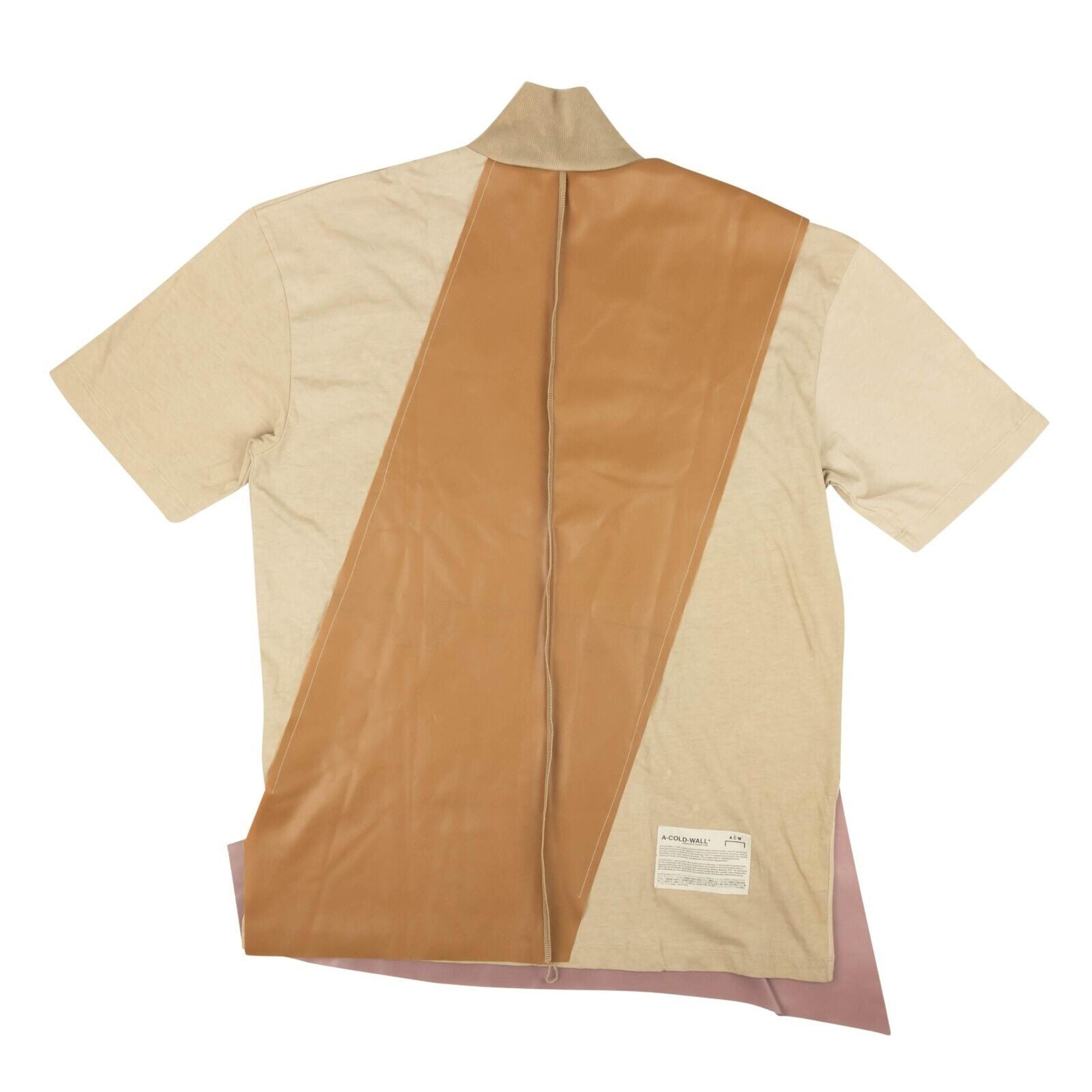 Alternate View 2 of A Plan Application Men's Brown Rubber Half Zip Shirt - Beige/Pur