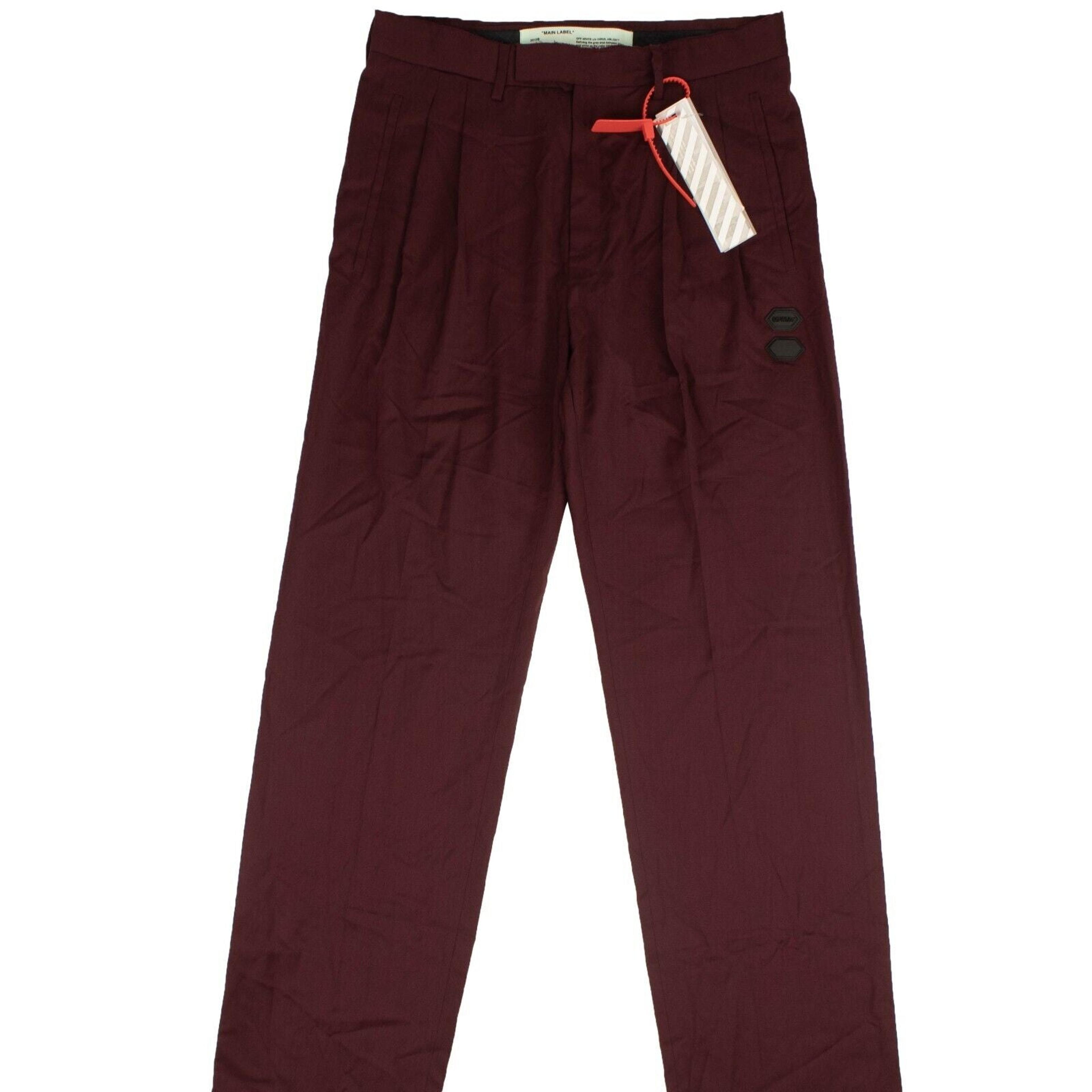 Alternate View 1 of Burgundy Oversized Suit Pants