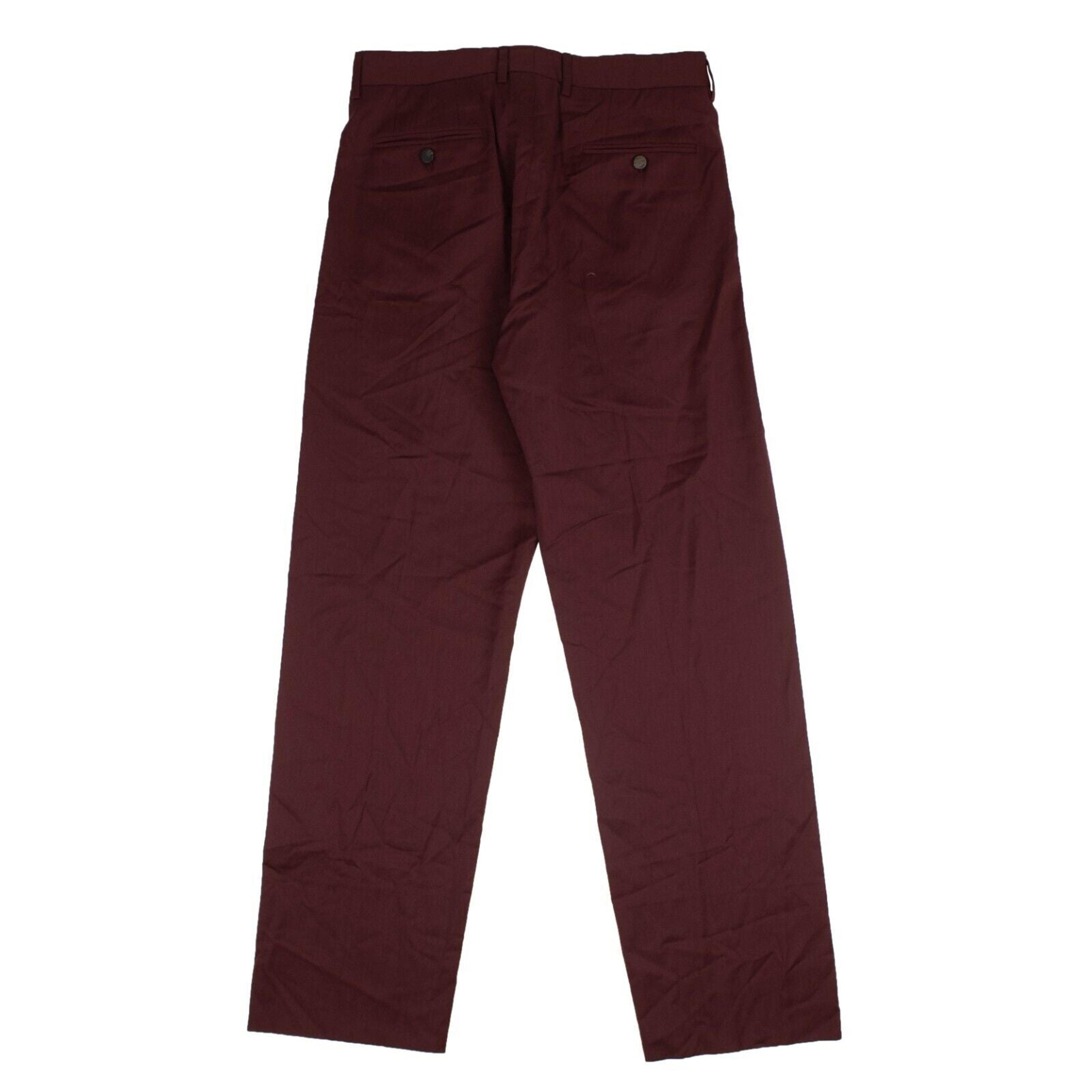 Alternate View 3 of Burgundy Oversized Suit Pants