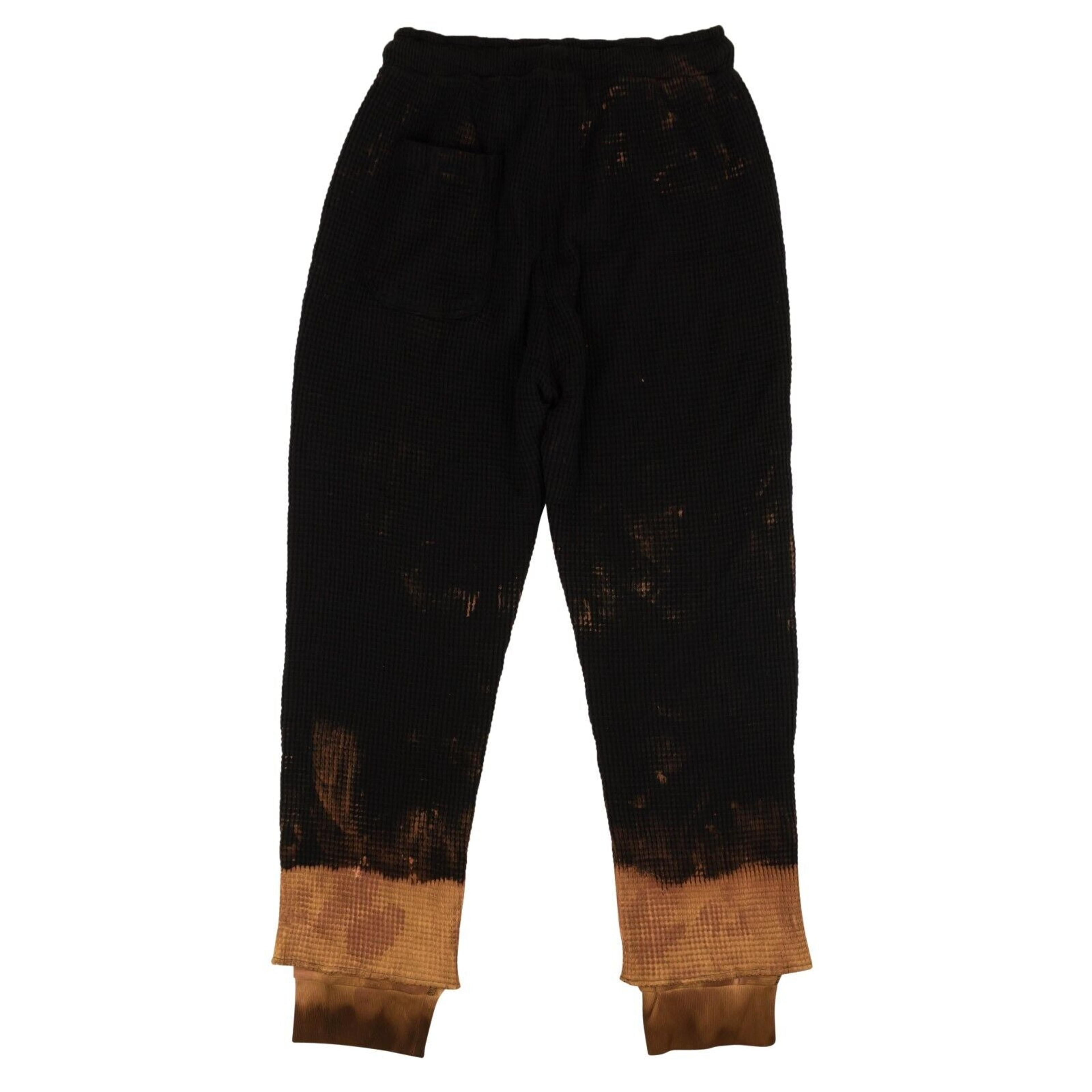 Alternate View 1 of 424 On Fairfax Waffle Knit Double Layer Pants - Black/Brown