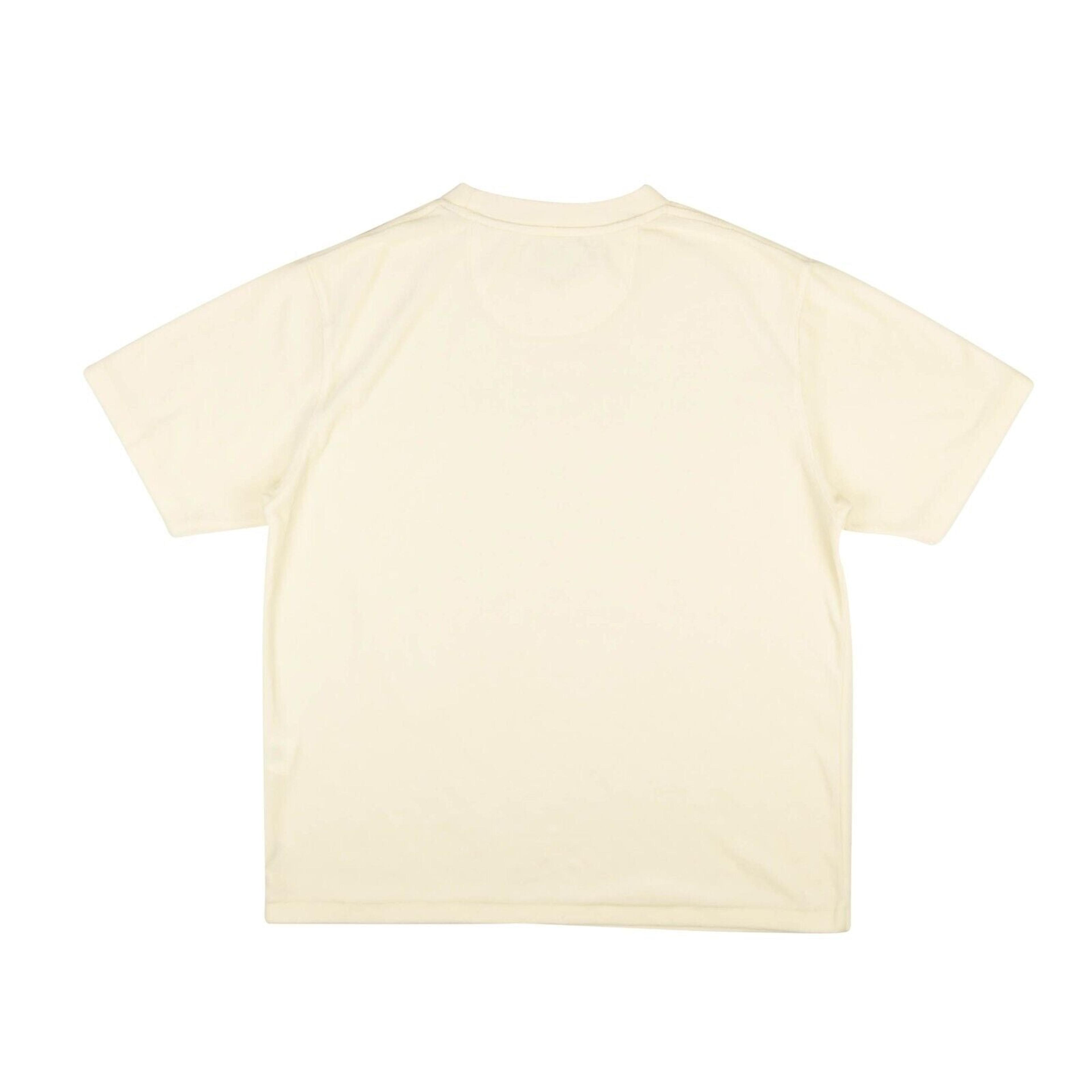 Alternate View 1 of Ivory White Velour Short Sleeve T-Shirt