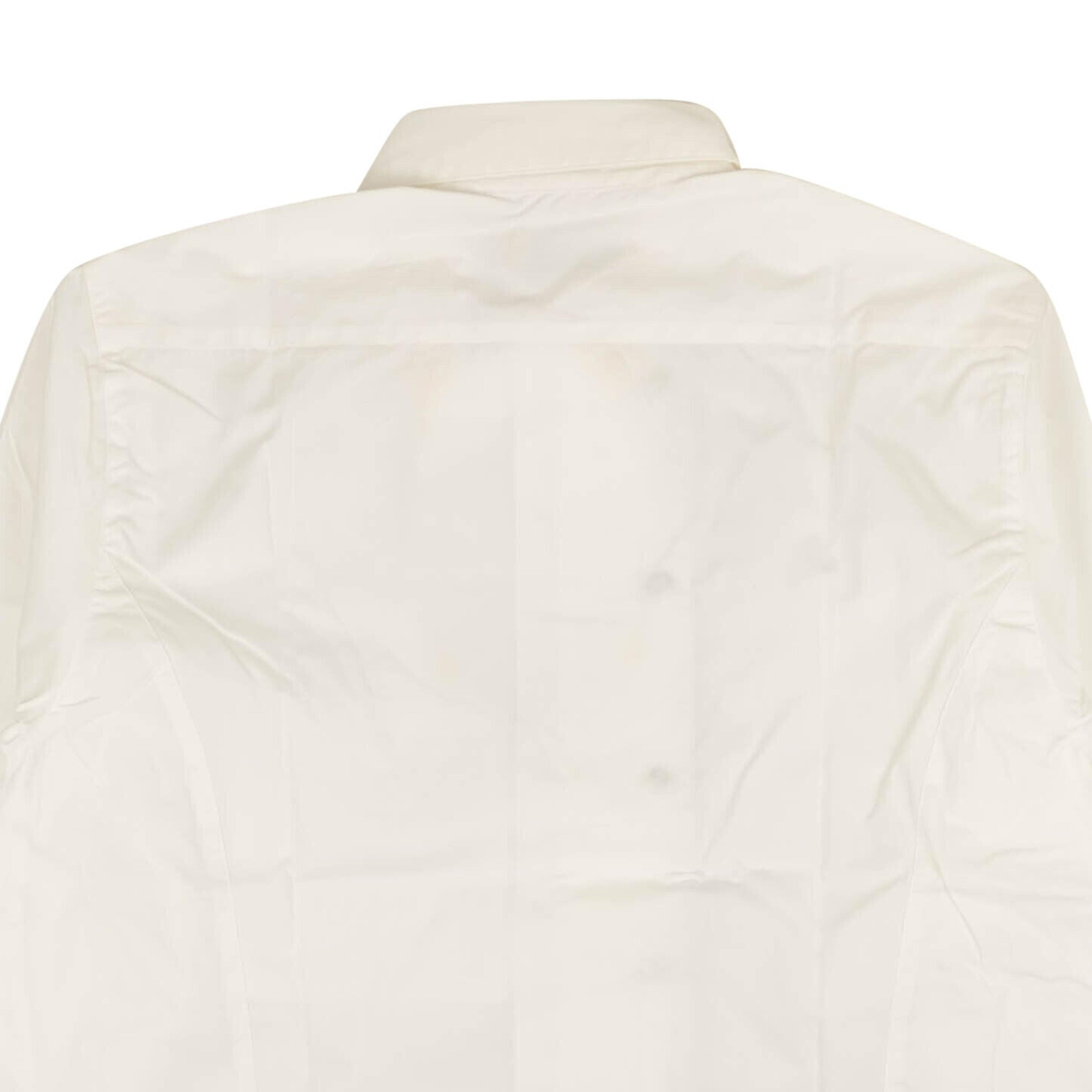 Alternate View 3 of White Snap Long Sleeve Button Down Shirt