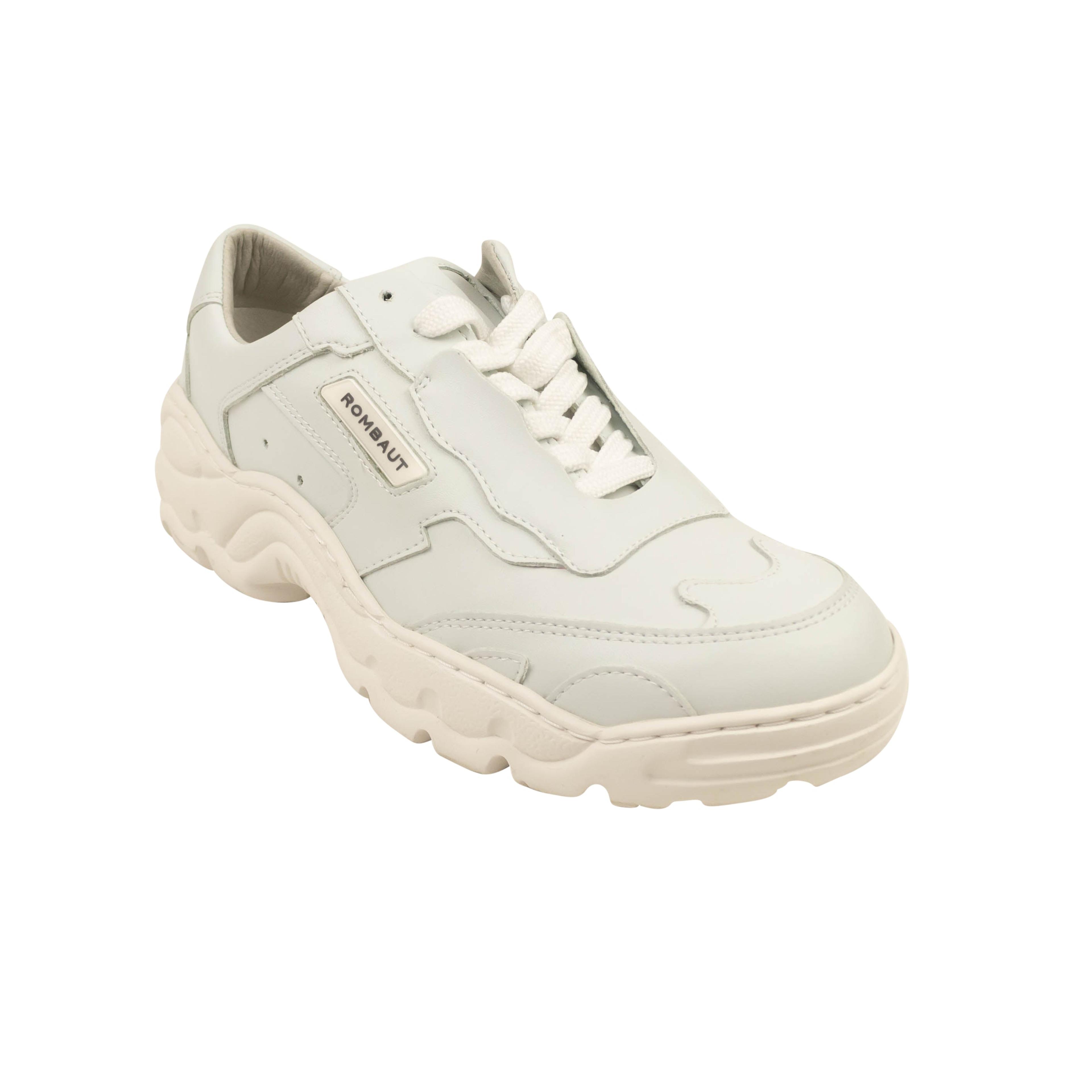 Alternate View 1 of White Leather Boccaccio Low Sneakers