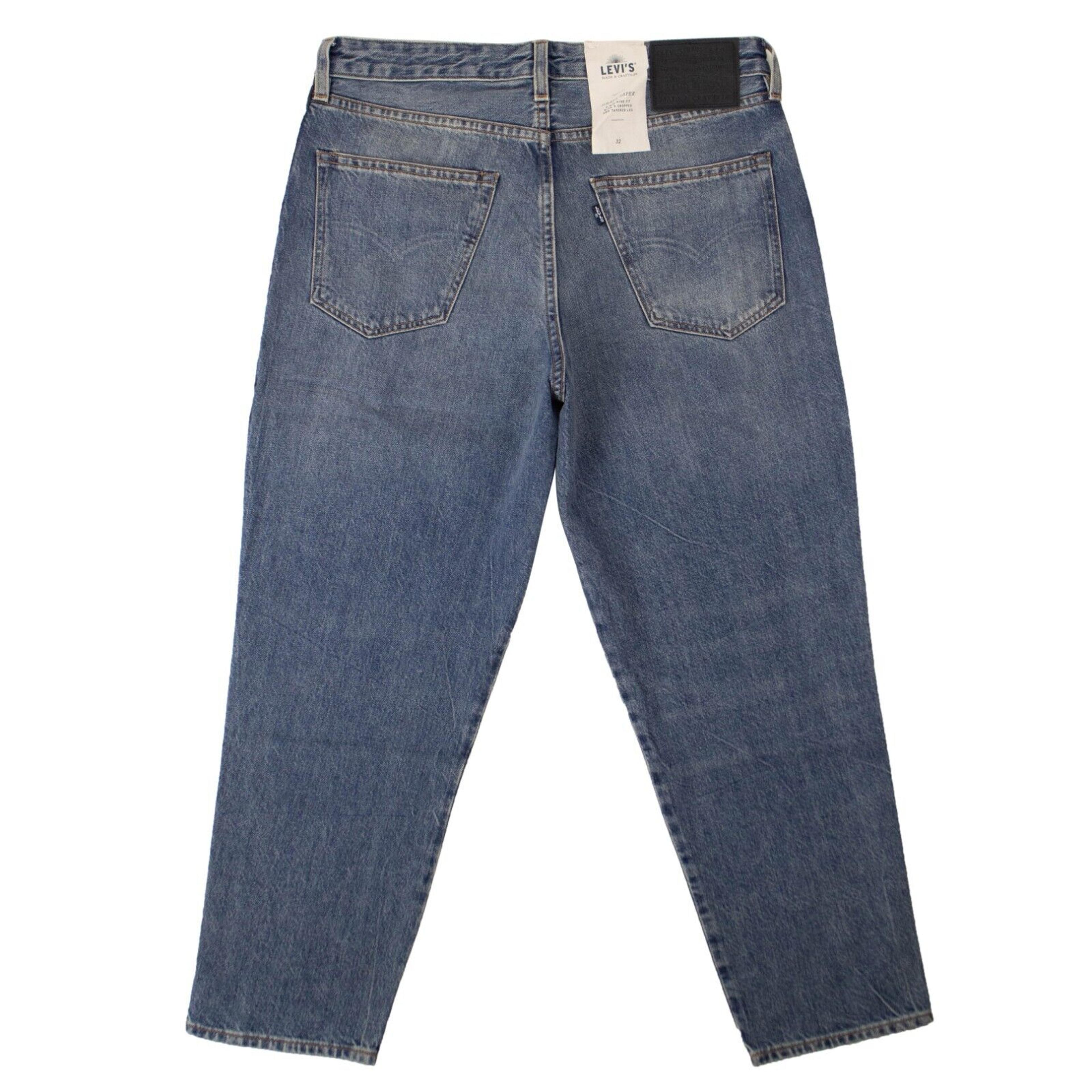Alternate View 2 of Blue Draft Taper Side Stripe Jeans