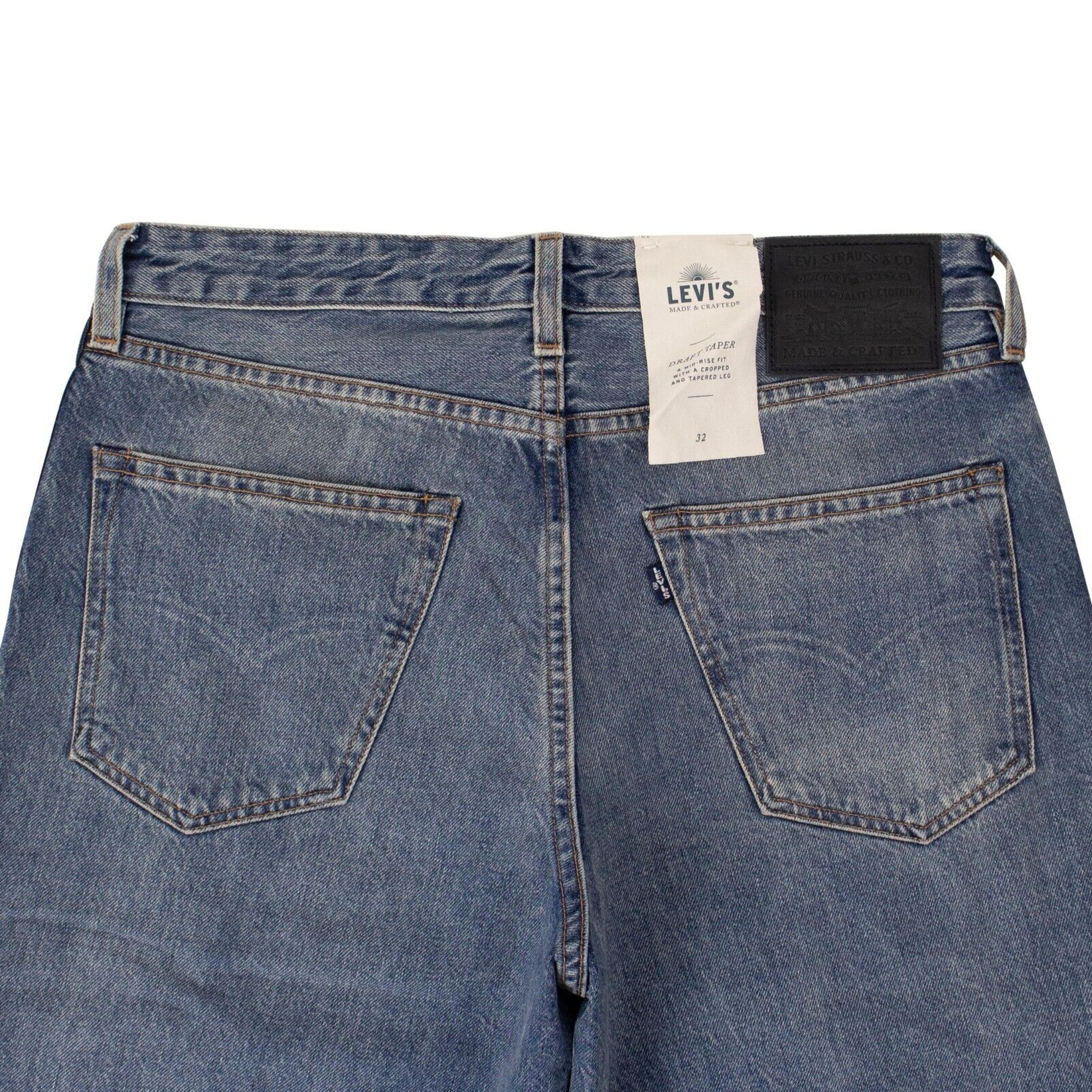 Alternate View 3 of Blue Draft Taper Side Stripe Jeans