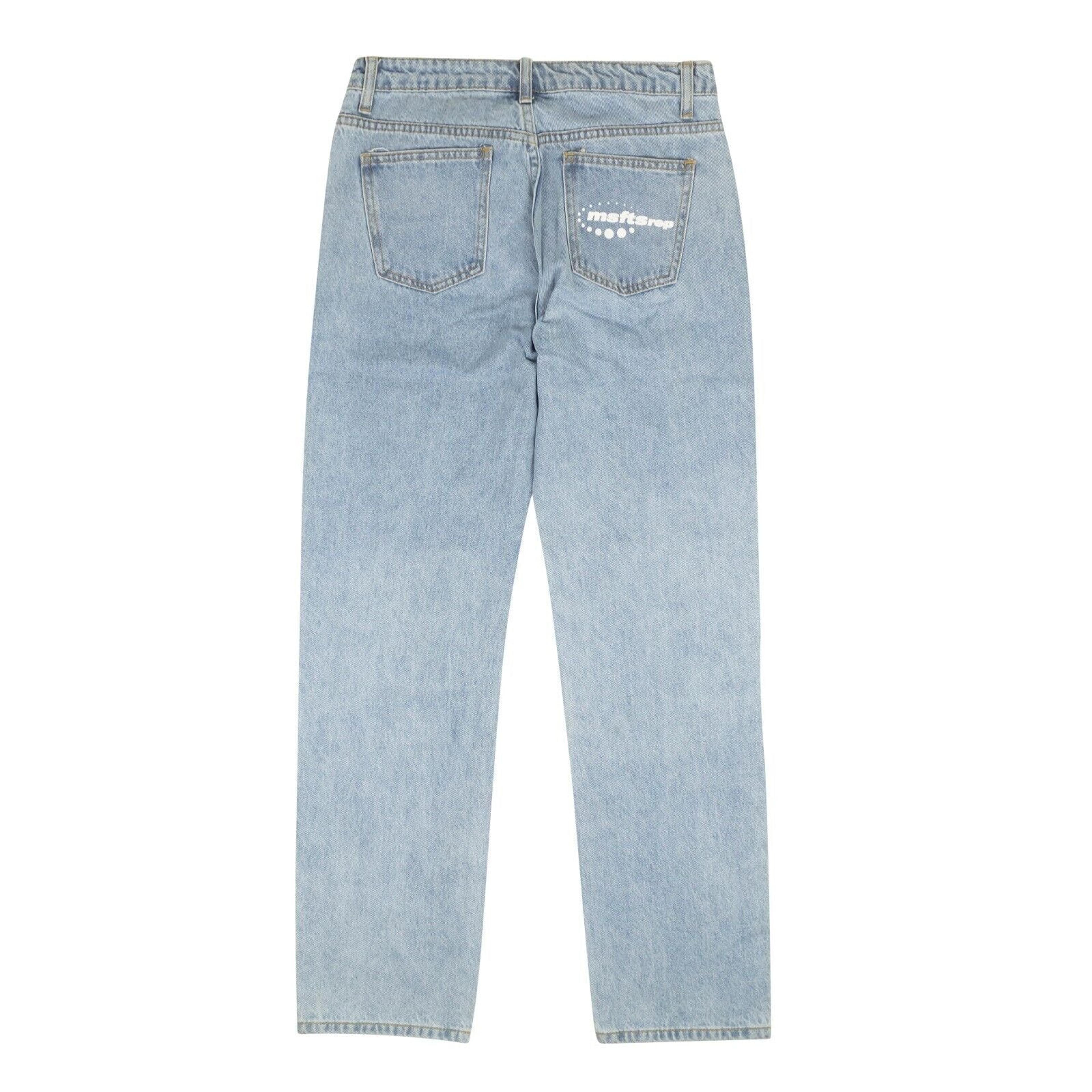 Alternate View 2 of Blue Denim Straight Jeans