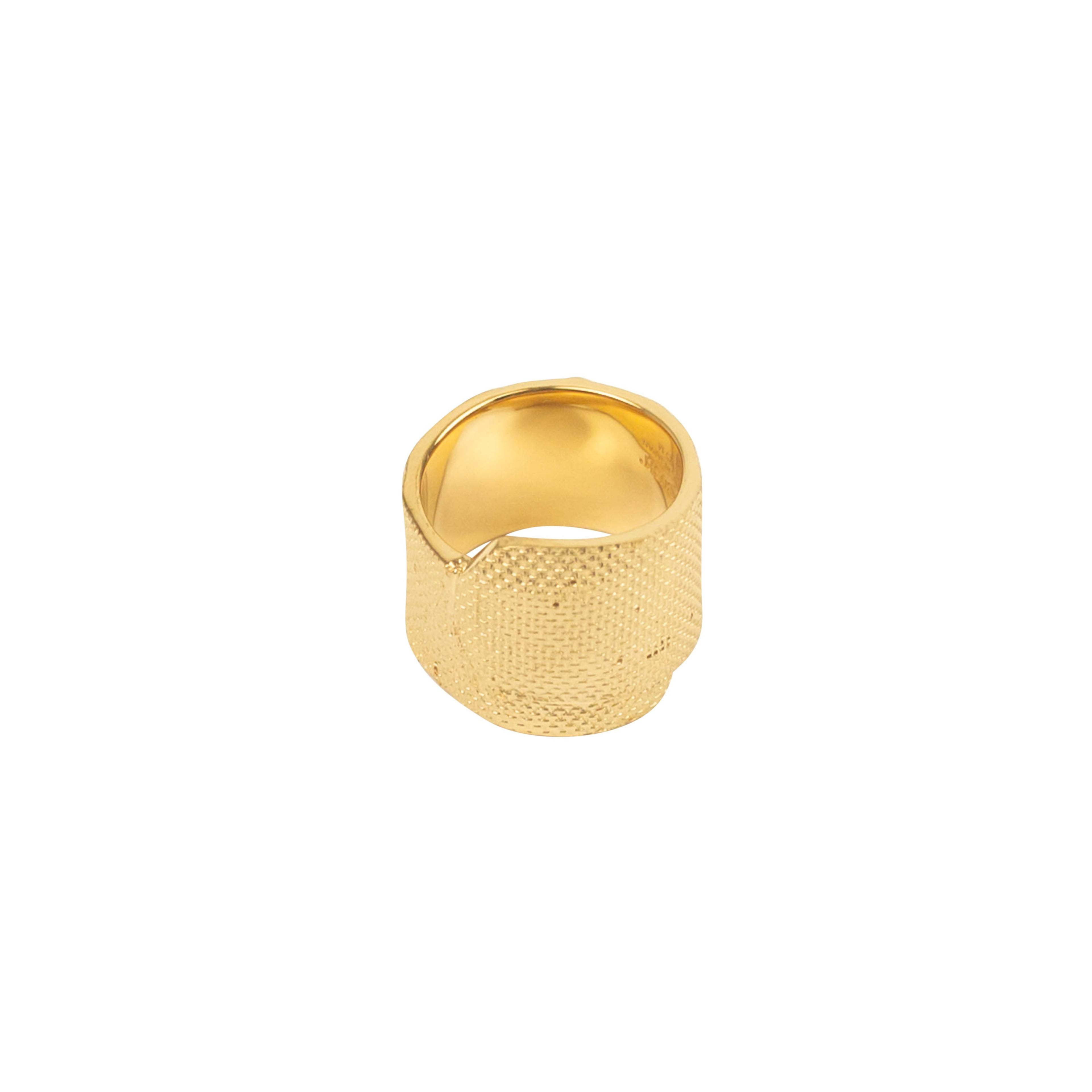 Gold Metal Tape Ring