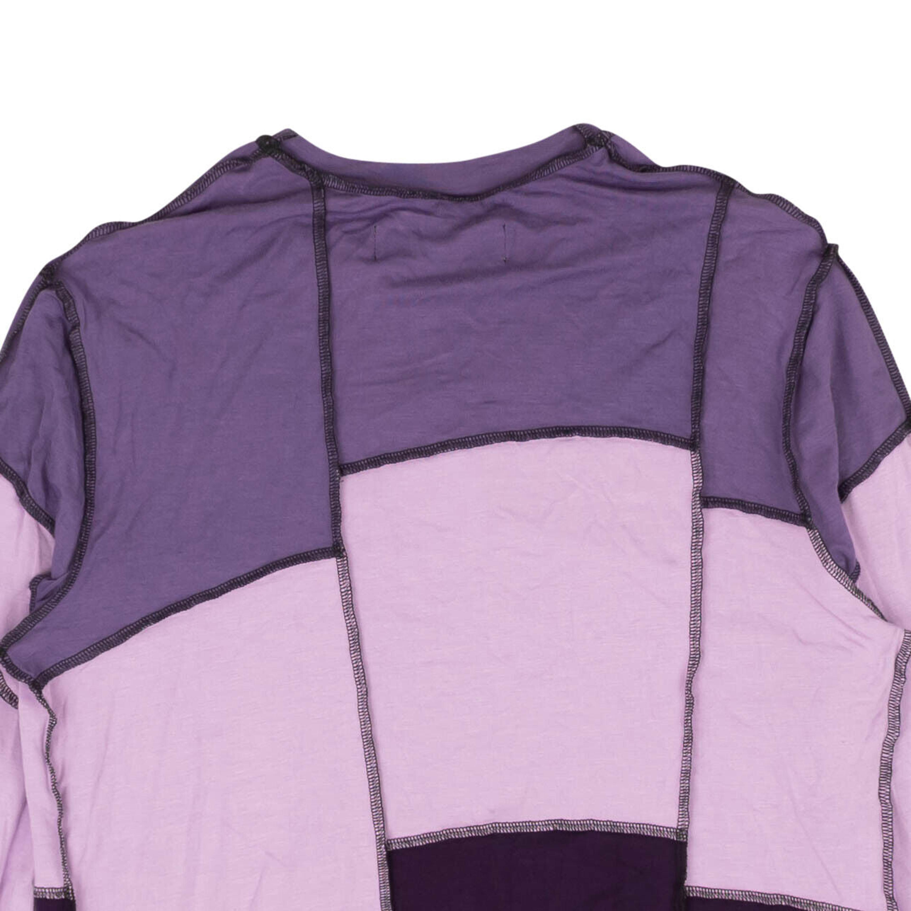 Alternate View 3 of Amethyst Purple Stitched Long Sleeve T-Shirt