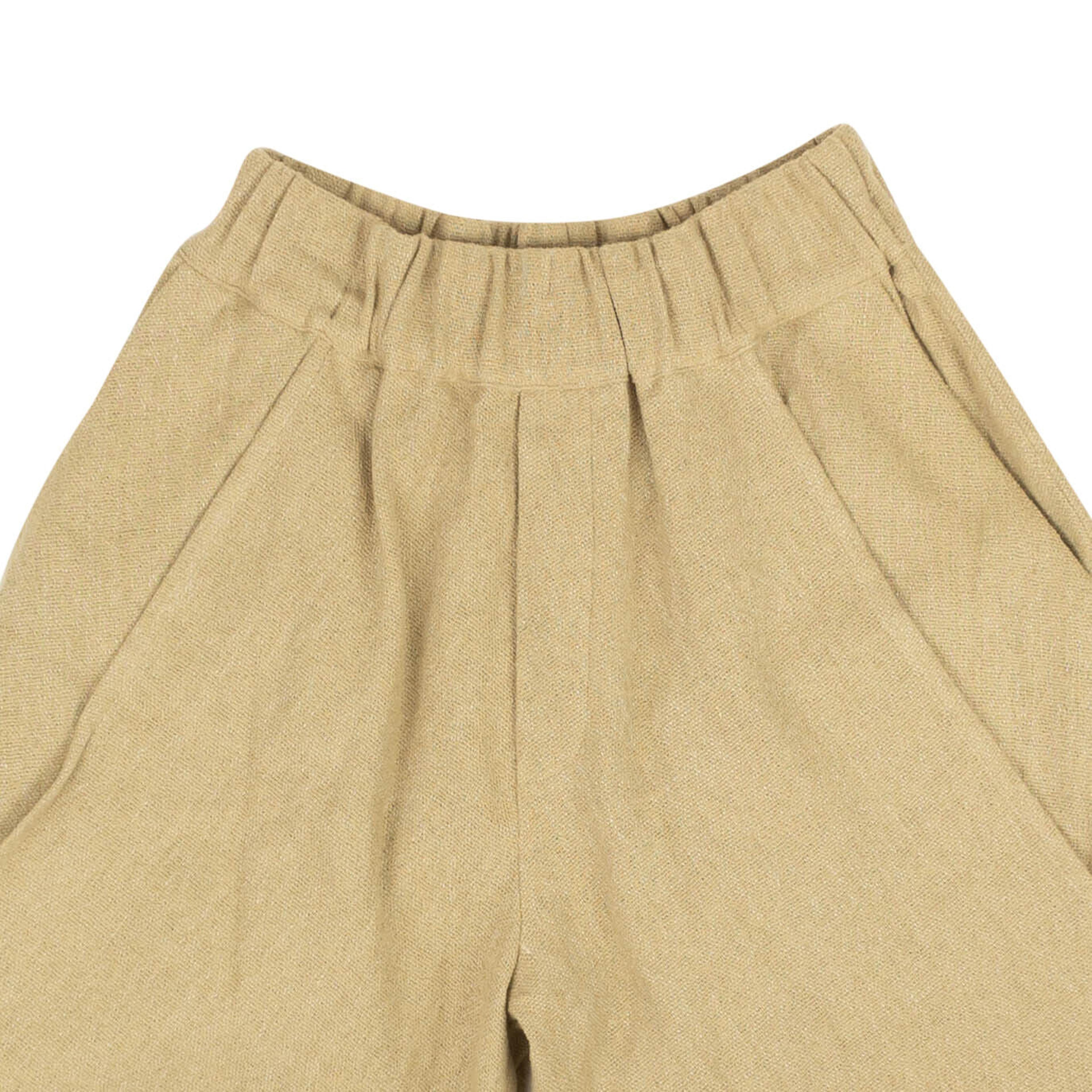 Alternate View 1 of Beige Linen Blend Shorts