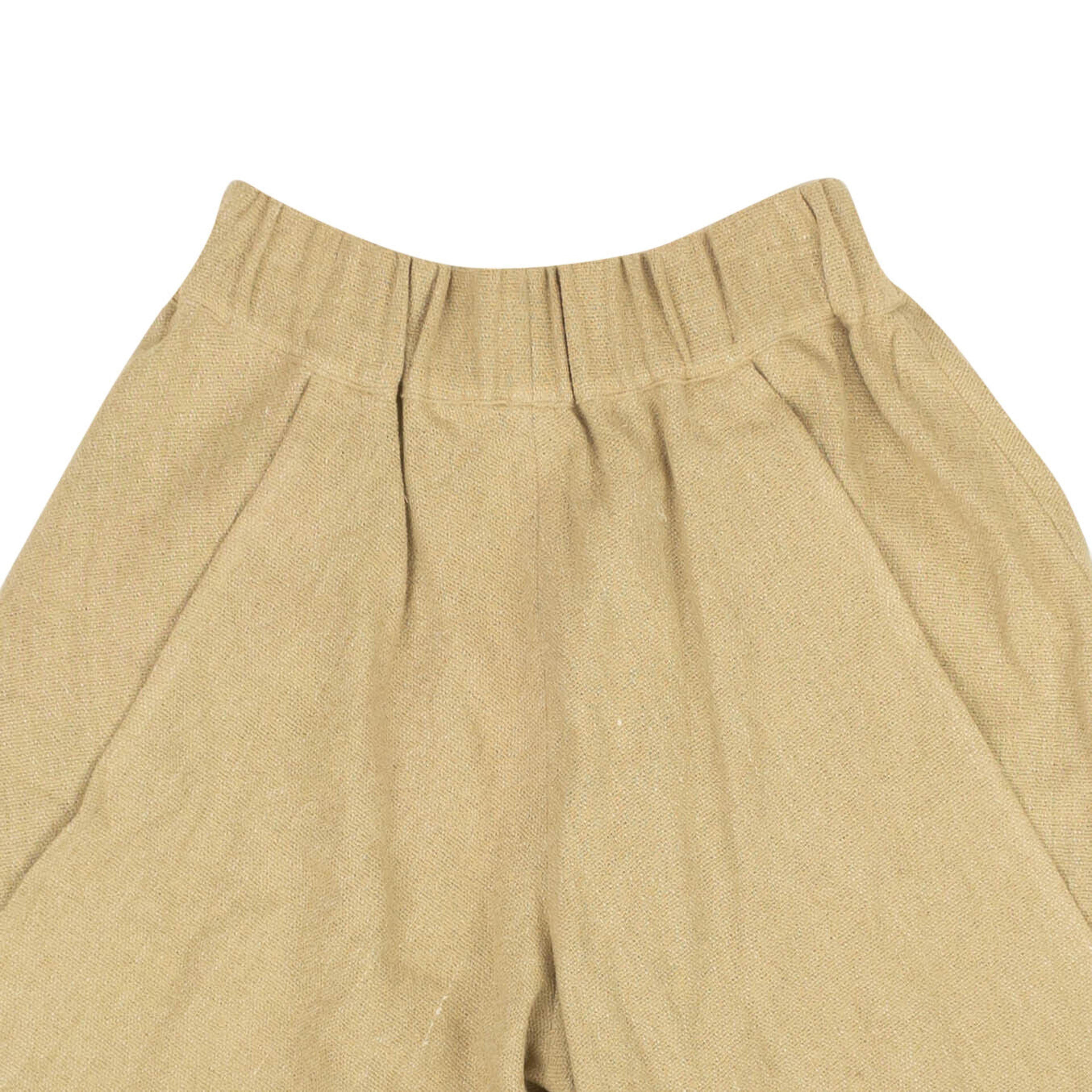 Alternate View 3 of Beige Linen Blend Shorts