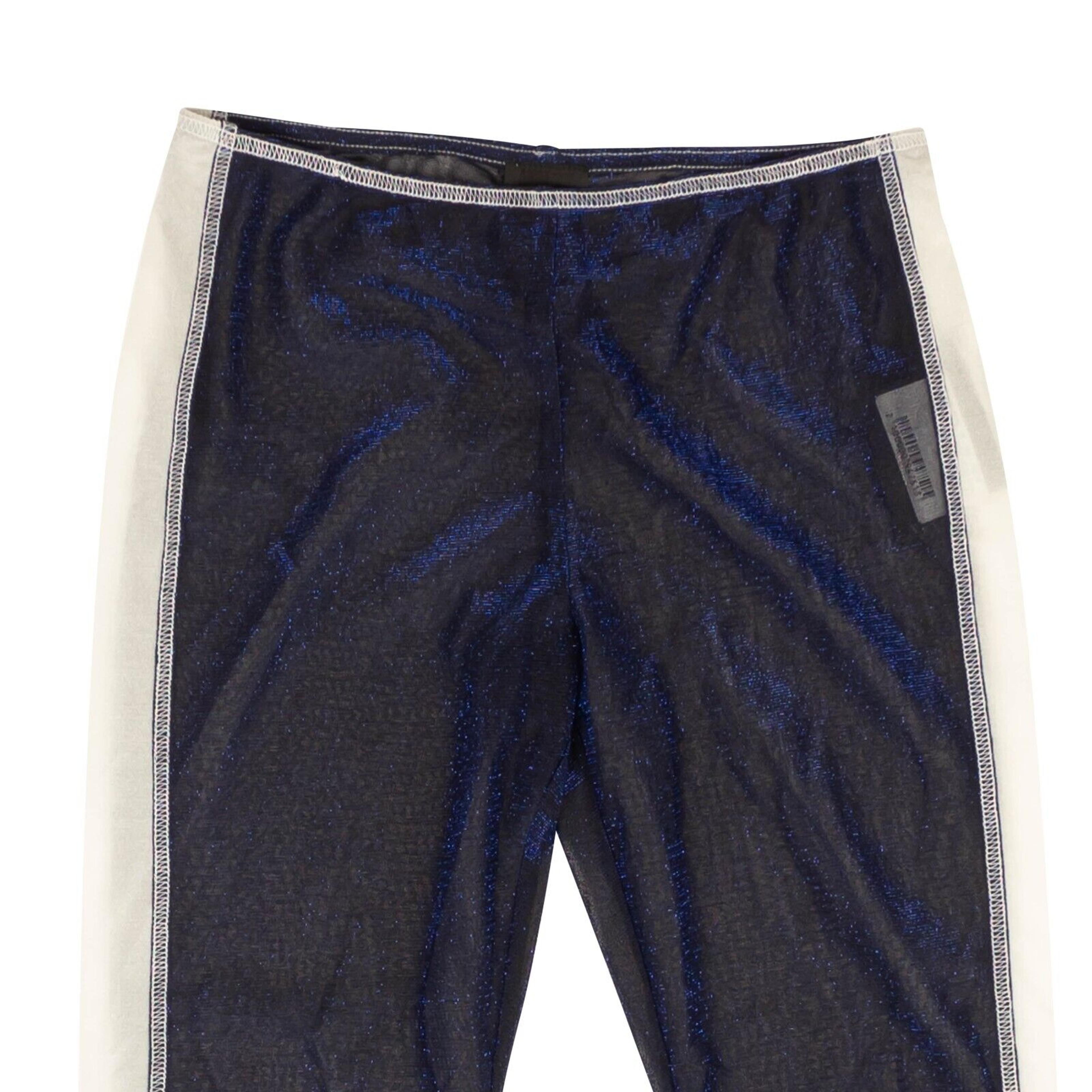 Alternate View 1 of Anna Sui Side Stripe Sheer Leggings - Blue