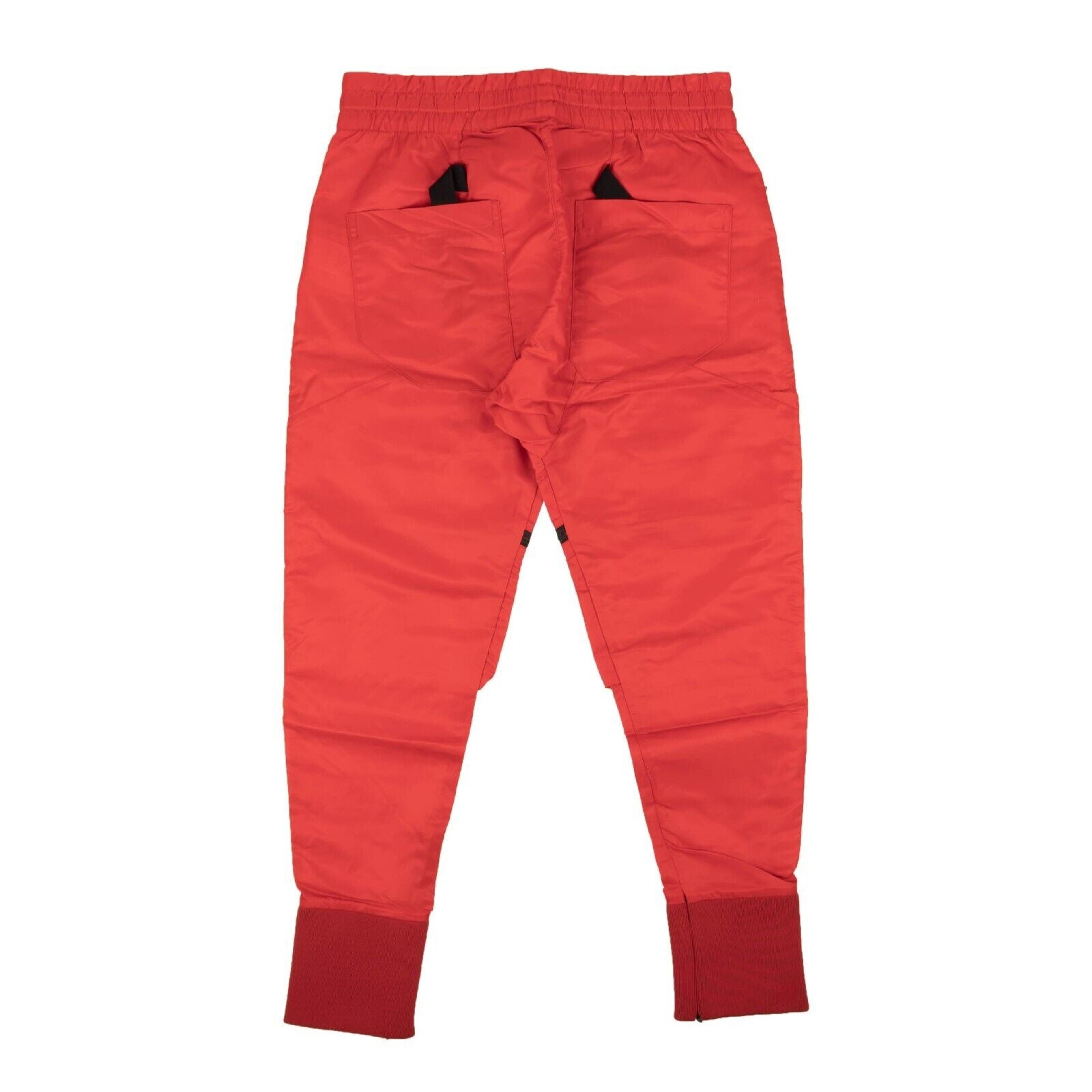 Alternate View 2 of Red Satin Zipper Pants