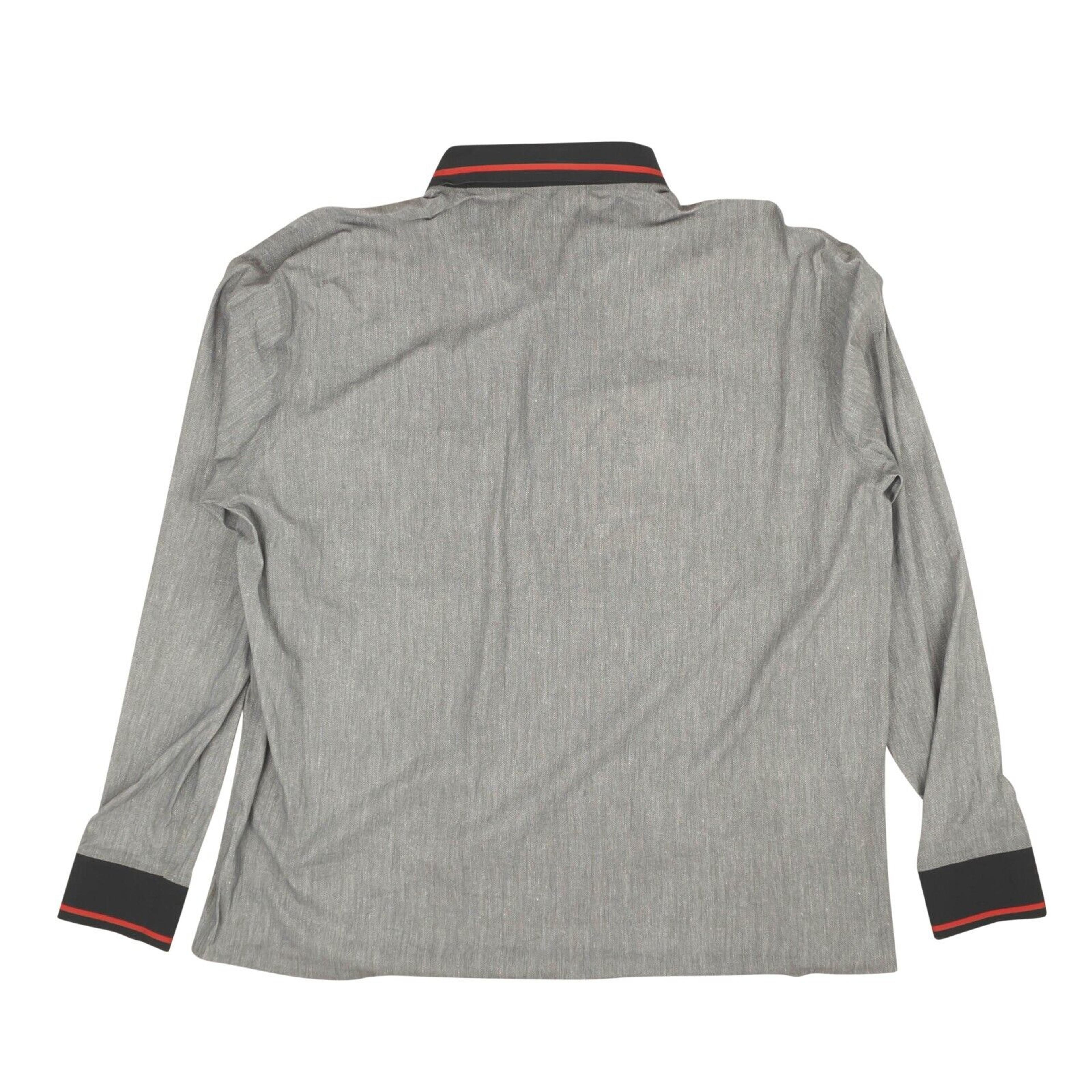 Alternate View 2 of Grey Imitation Taped Polo Shirt