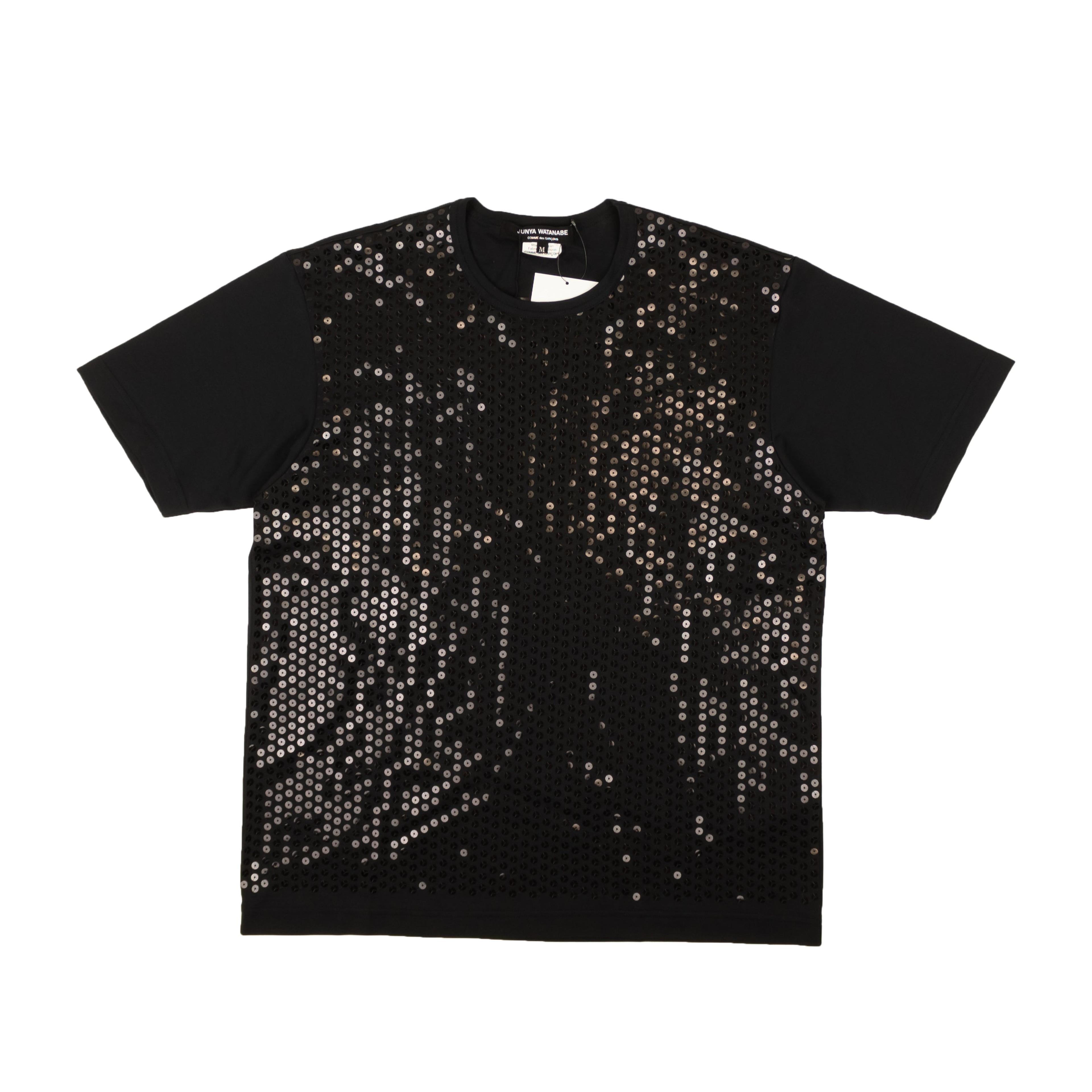 Junya Watanabe Sequin T-Shirt - Black