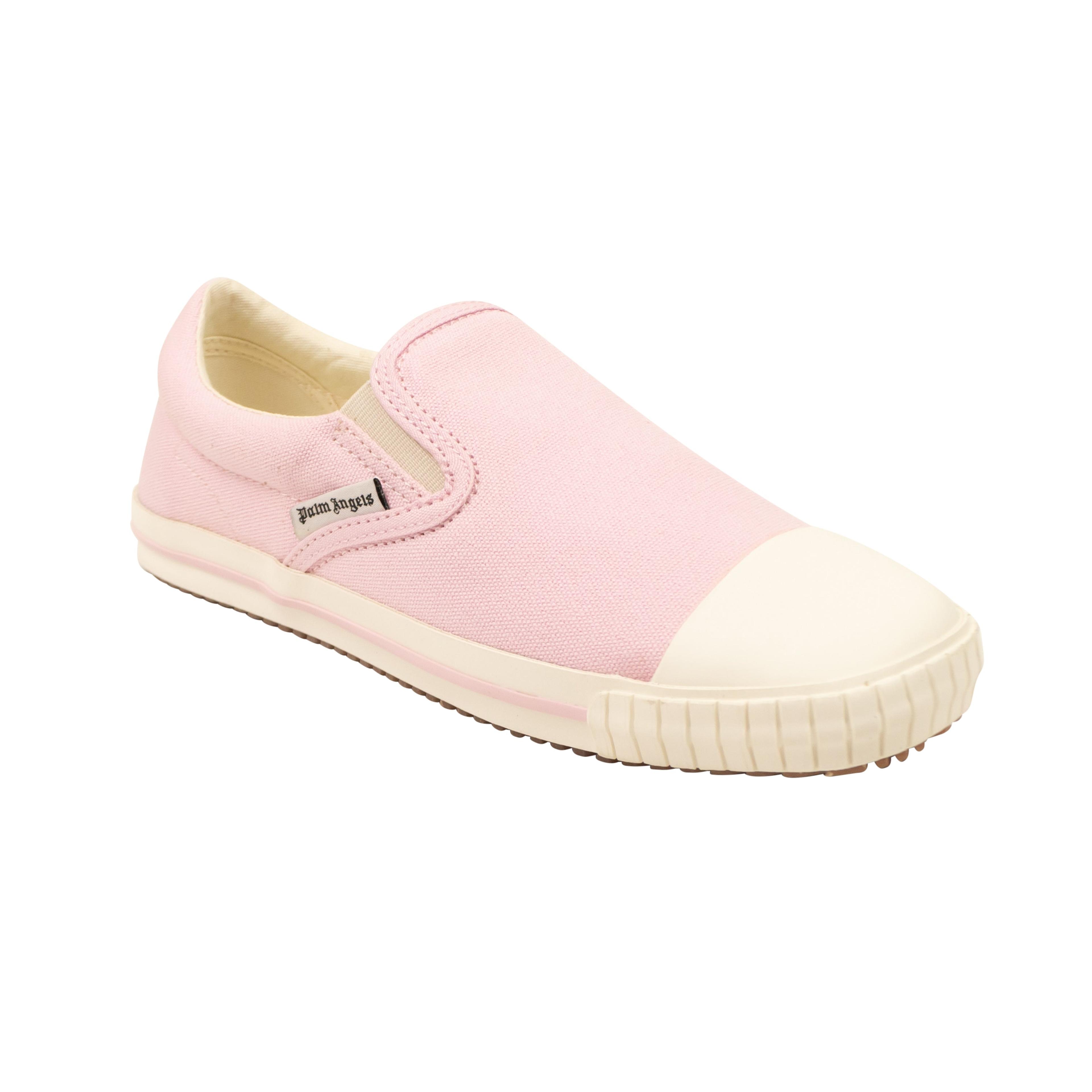 Alternate View 1 of Pink Vulcanized Square Slip On Canvas Sneakers