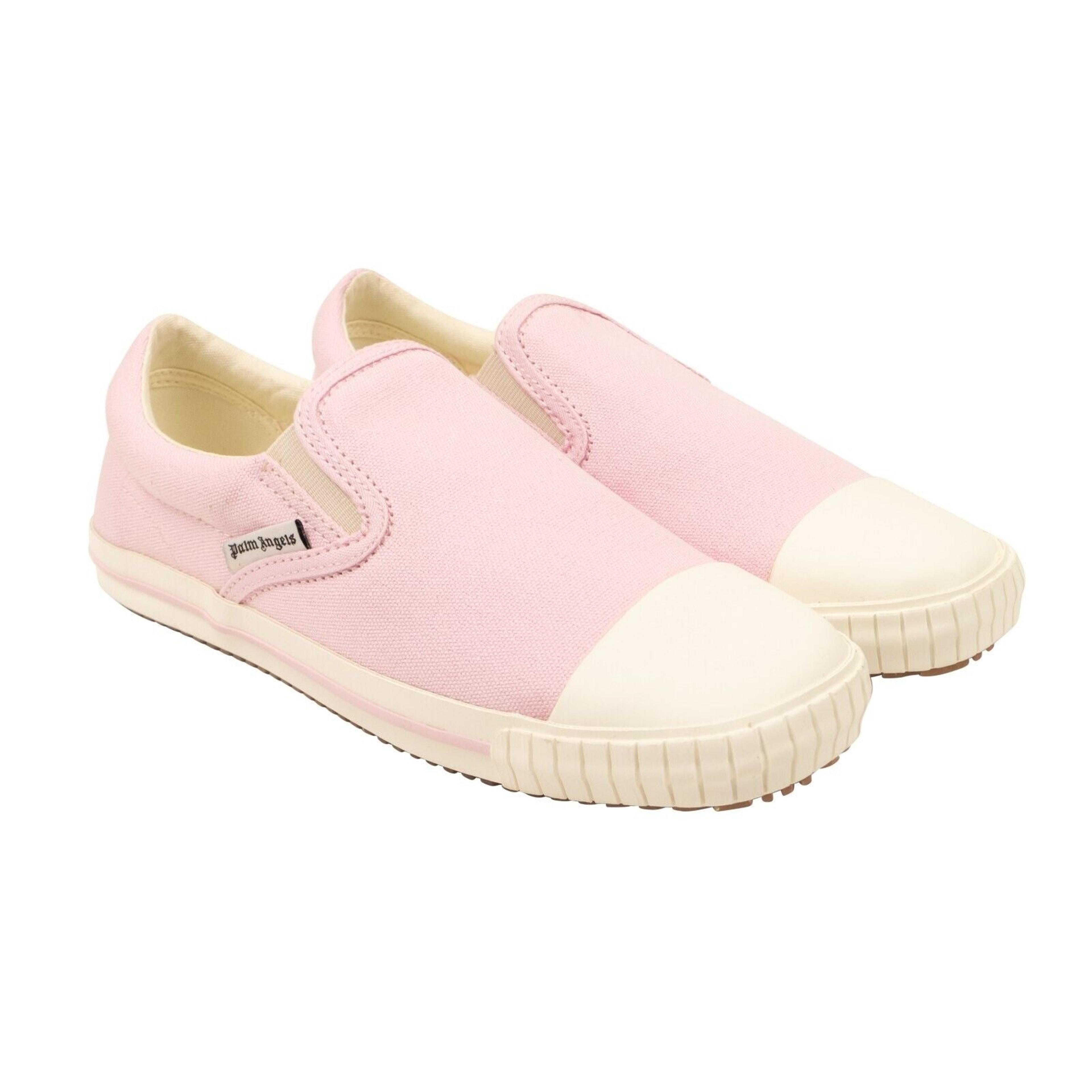 Alternate View 2 of Pink Vulcanized Square Slip On Canvas Sneakers