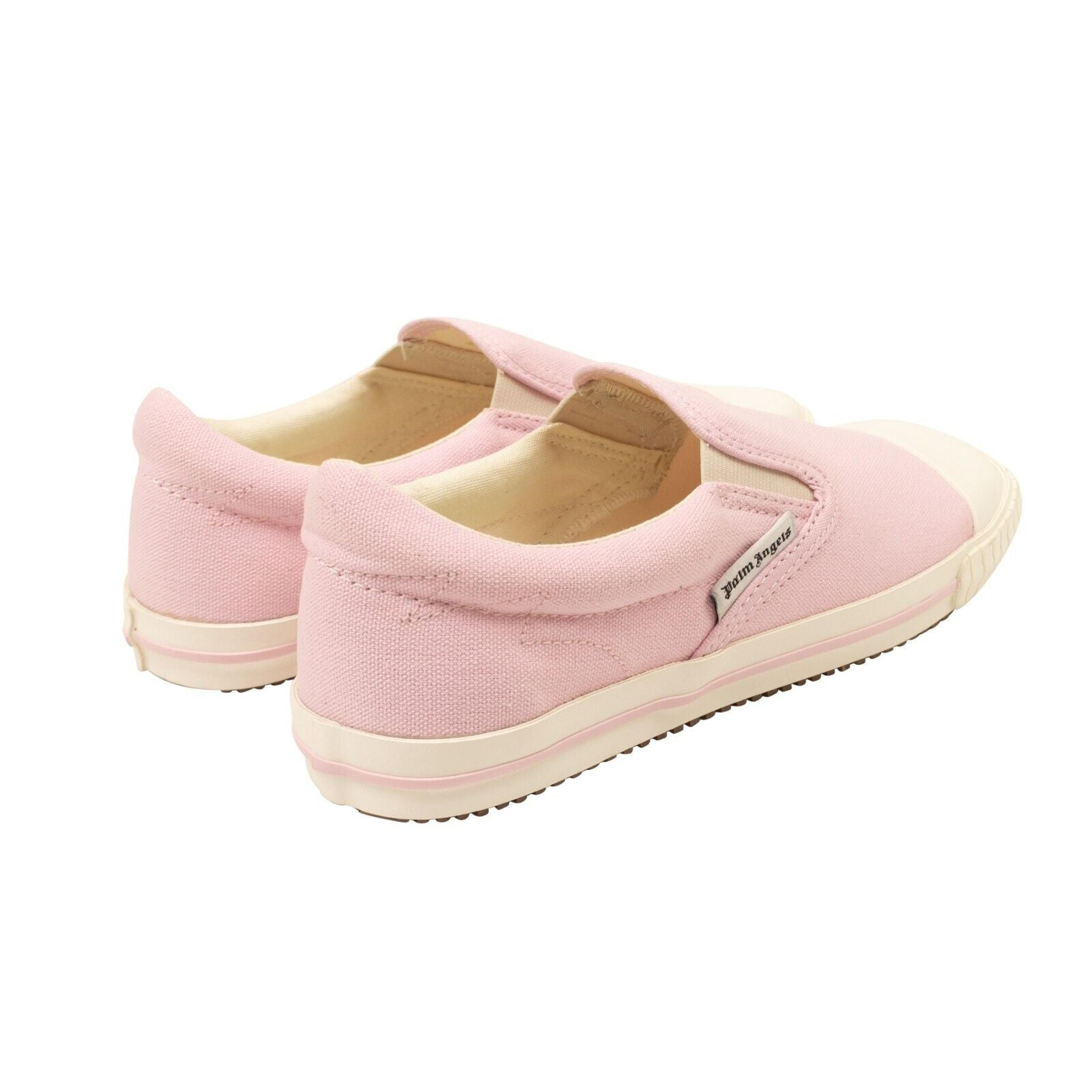 Alternate View 3 of Pink Vulcanized Square Slip On Canvas Sneakers