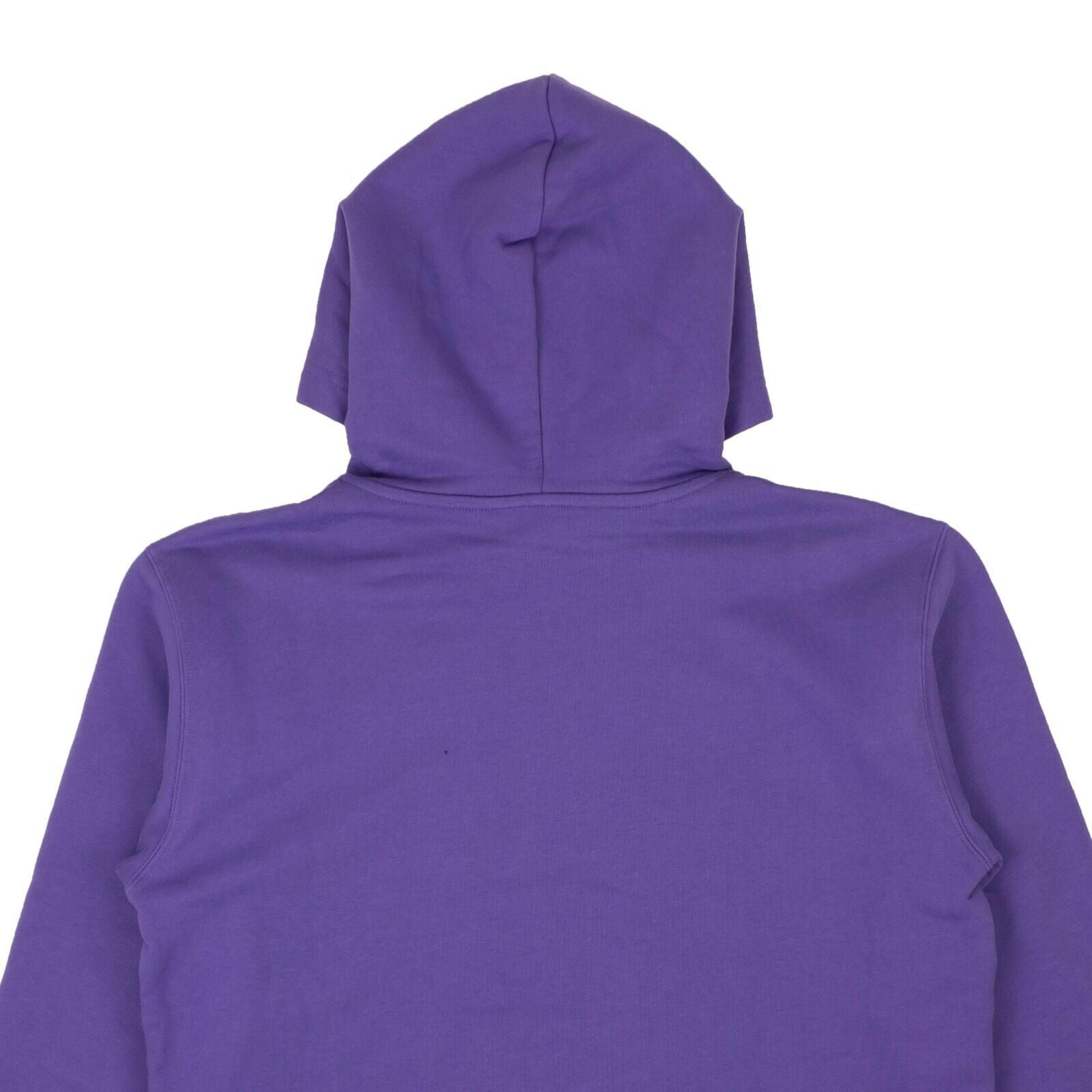 Alternate View 3 of Women's Purple Rhinestone Bebe Cropped Logo Hoodie