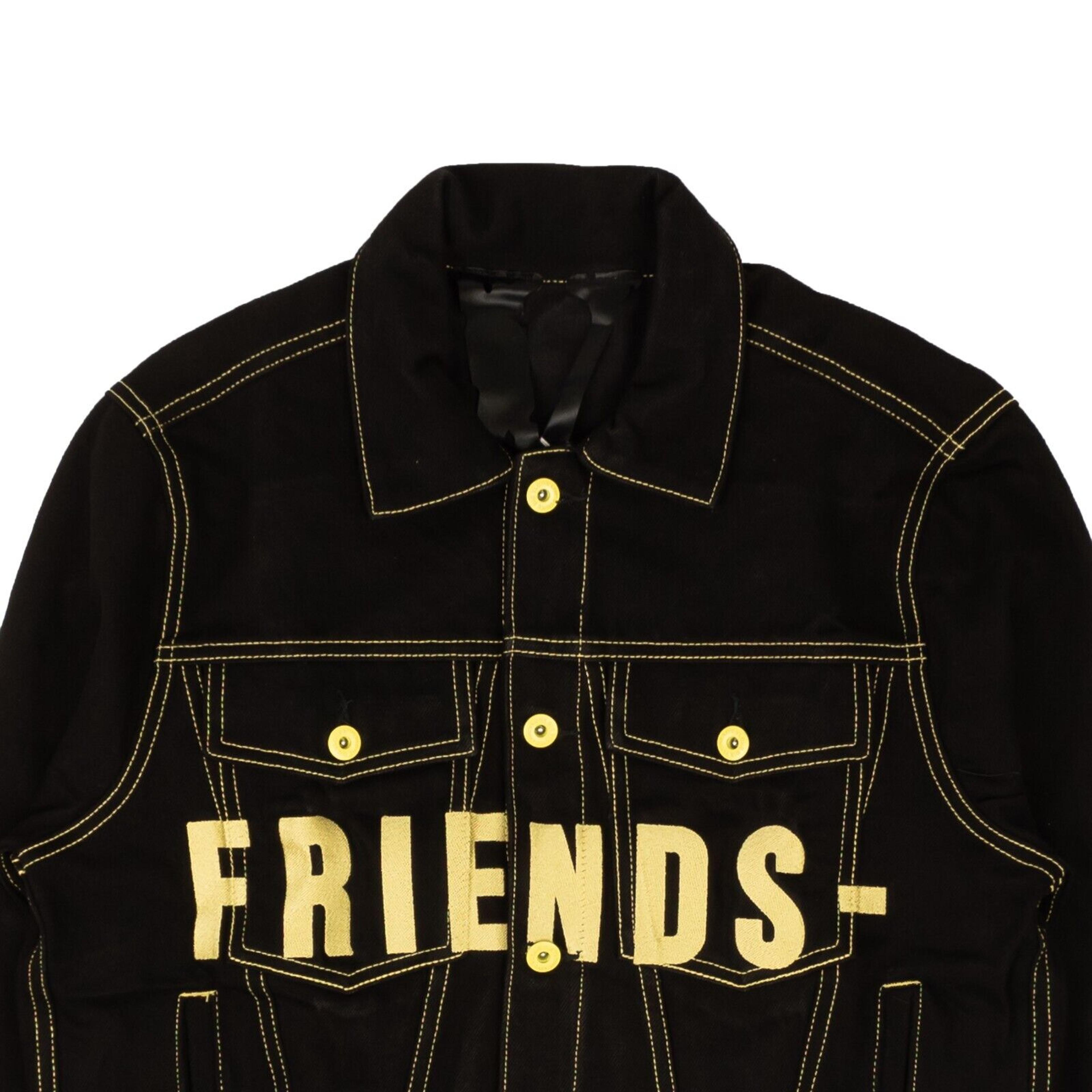 Alternate View 1 of Vlone Friends Denim Jacket - Black/Yellow