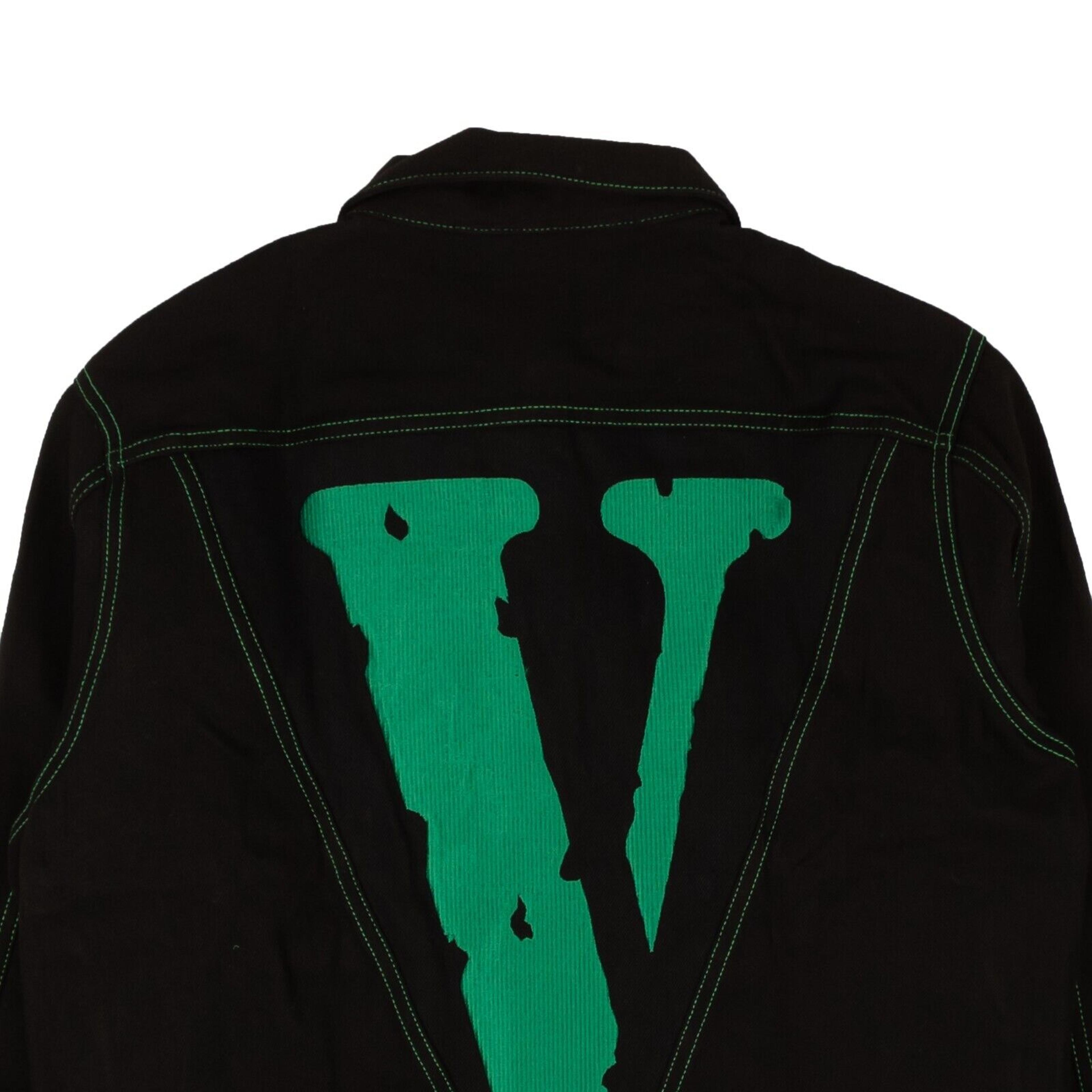 Alternate View 3 of Vlone Friends Denim Jacket - Black/Green