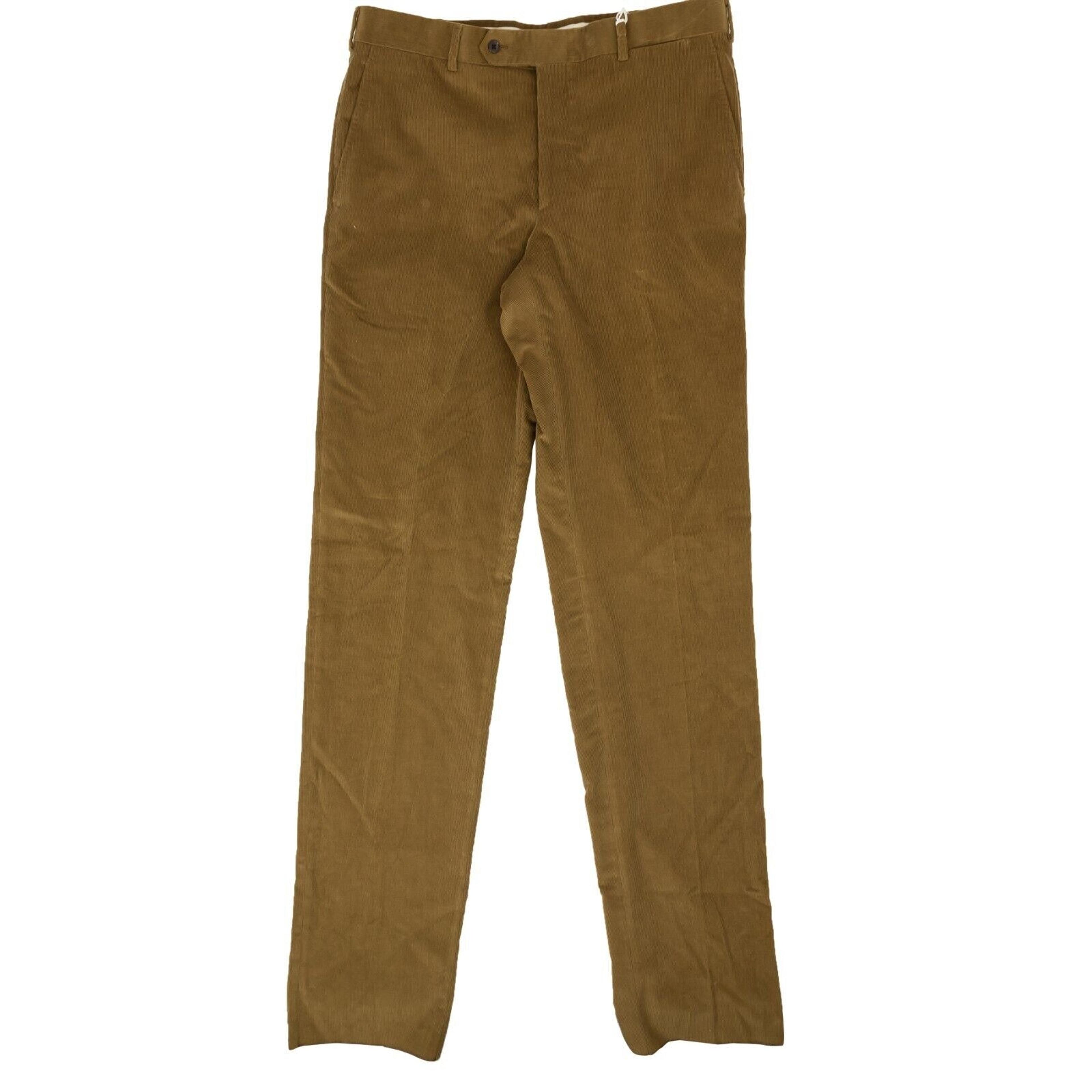 Alternate View 1 of Belvest Brown Cotton Blend Corduroy Casual Pants
