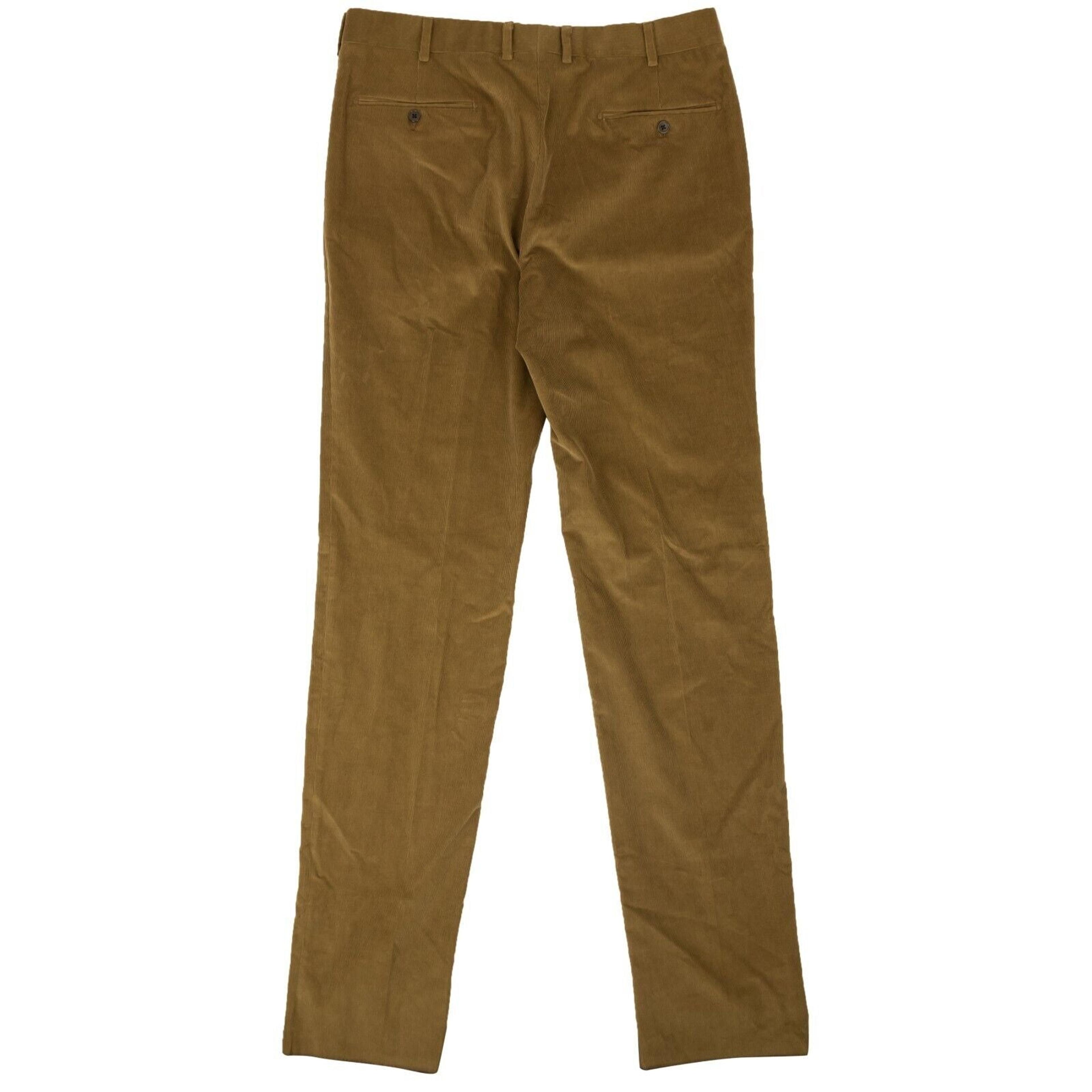Alternate View 3 of Brown Cotton Blend Corduroy Casual Pants