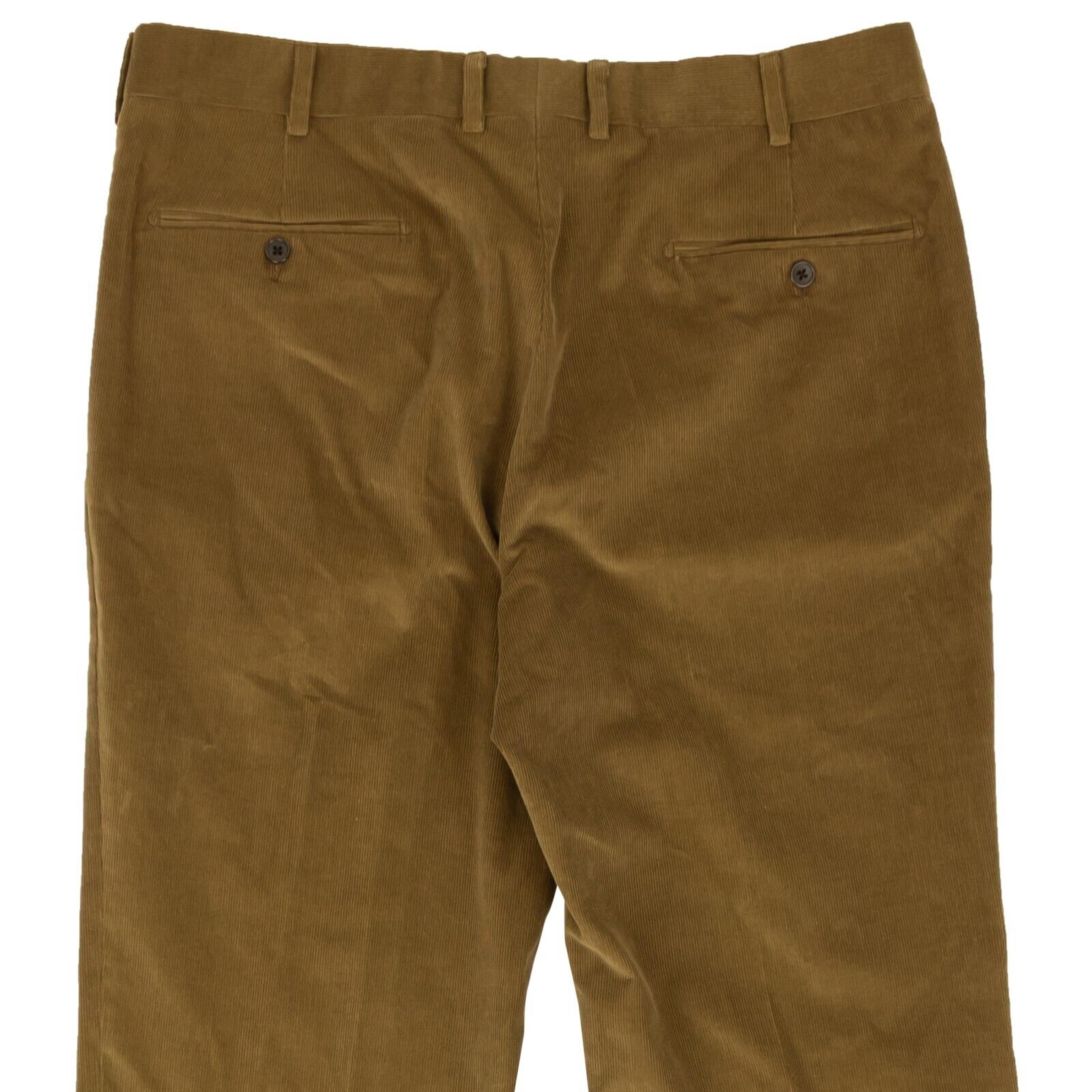 Alternate View 4 of Brown Cotton Blend Corduroy Casual Pants