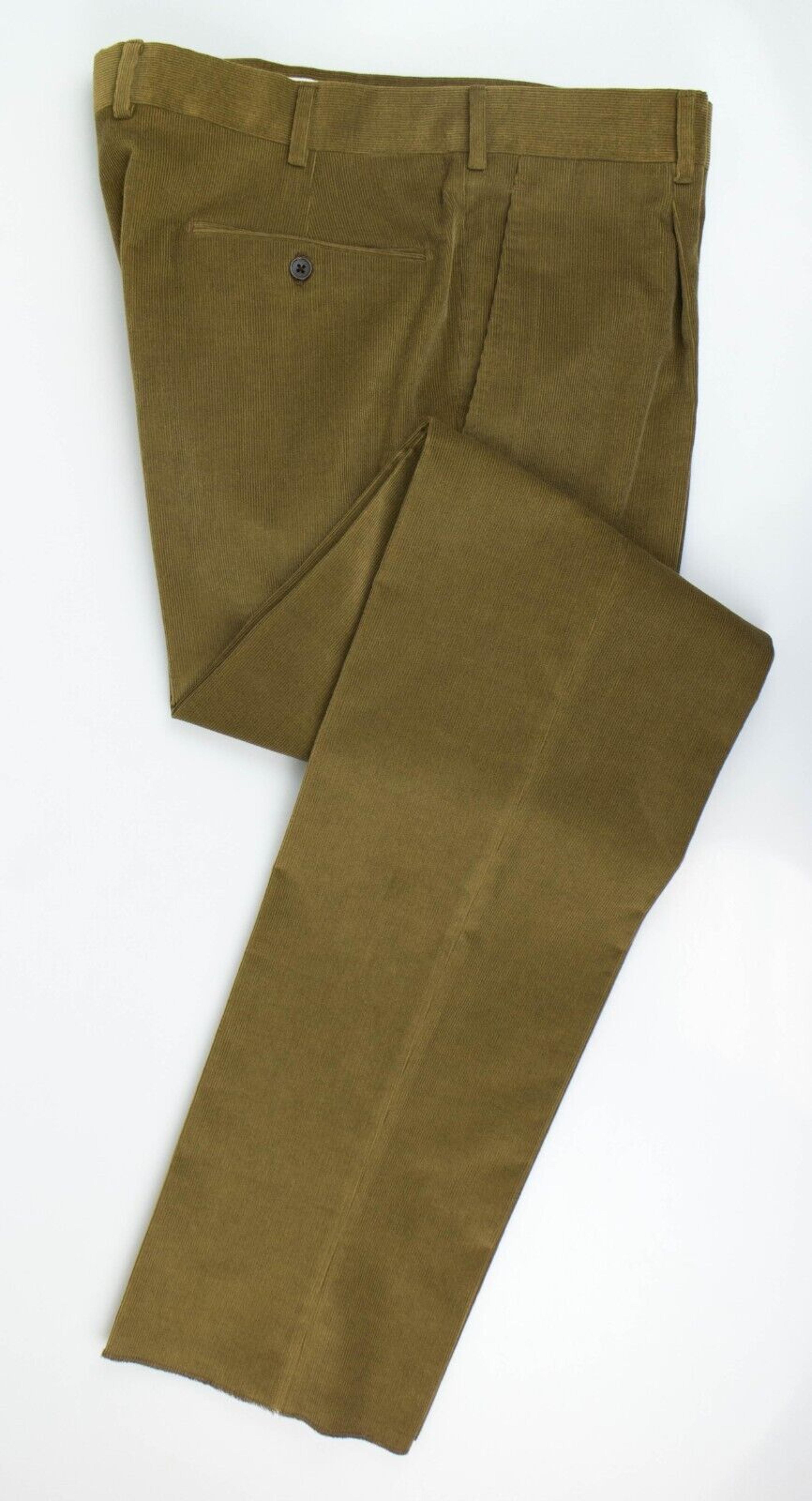 Alternate View 5 of Brown Cotton Blend Corduroy Casual Pants