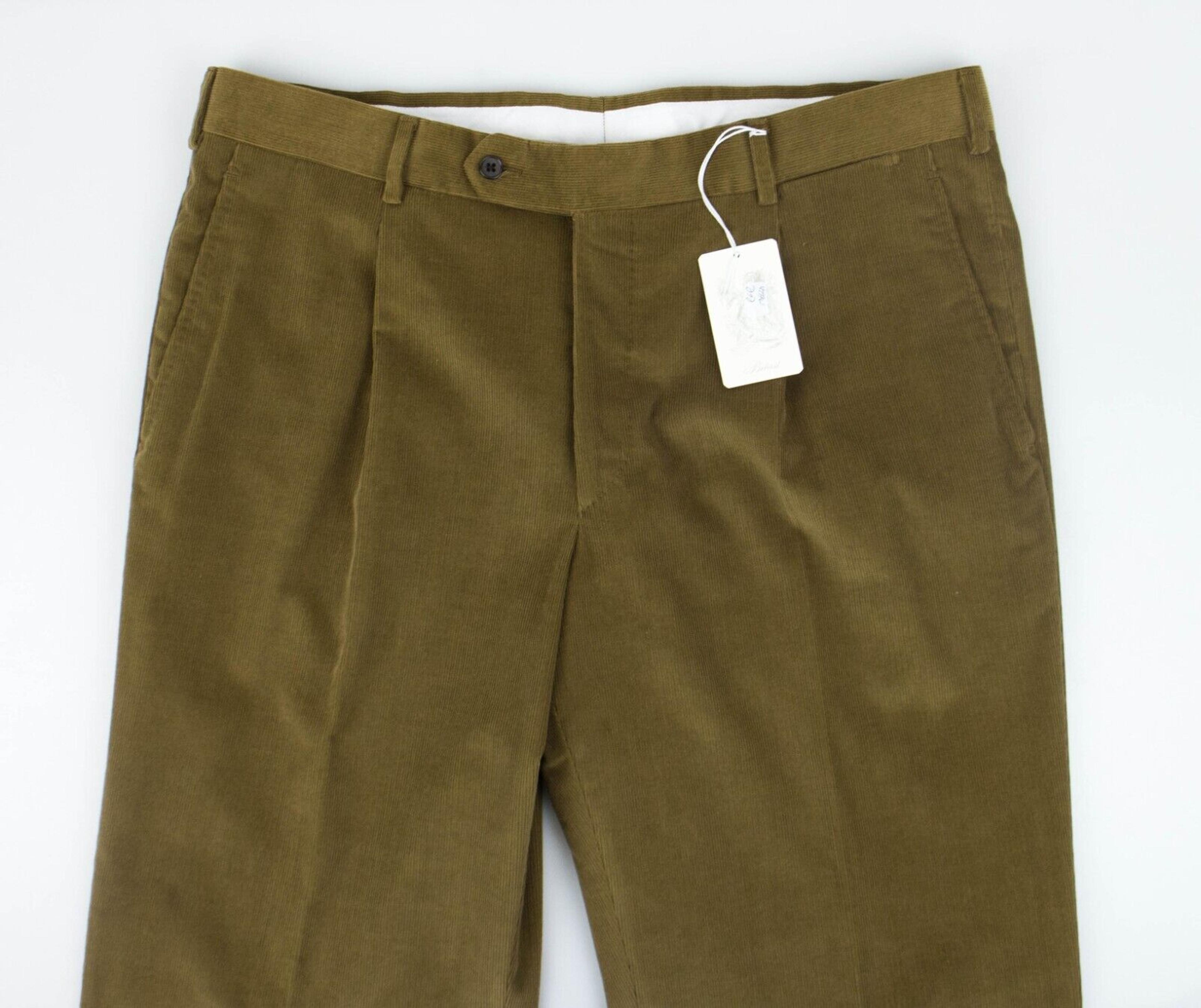 Alternate View 7 of Brown Cotton Blend Corduroy Casual Pants