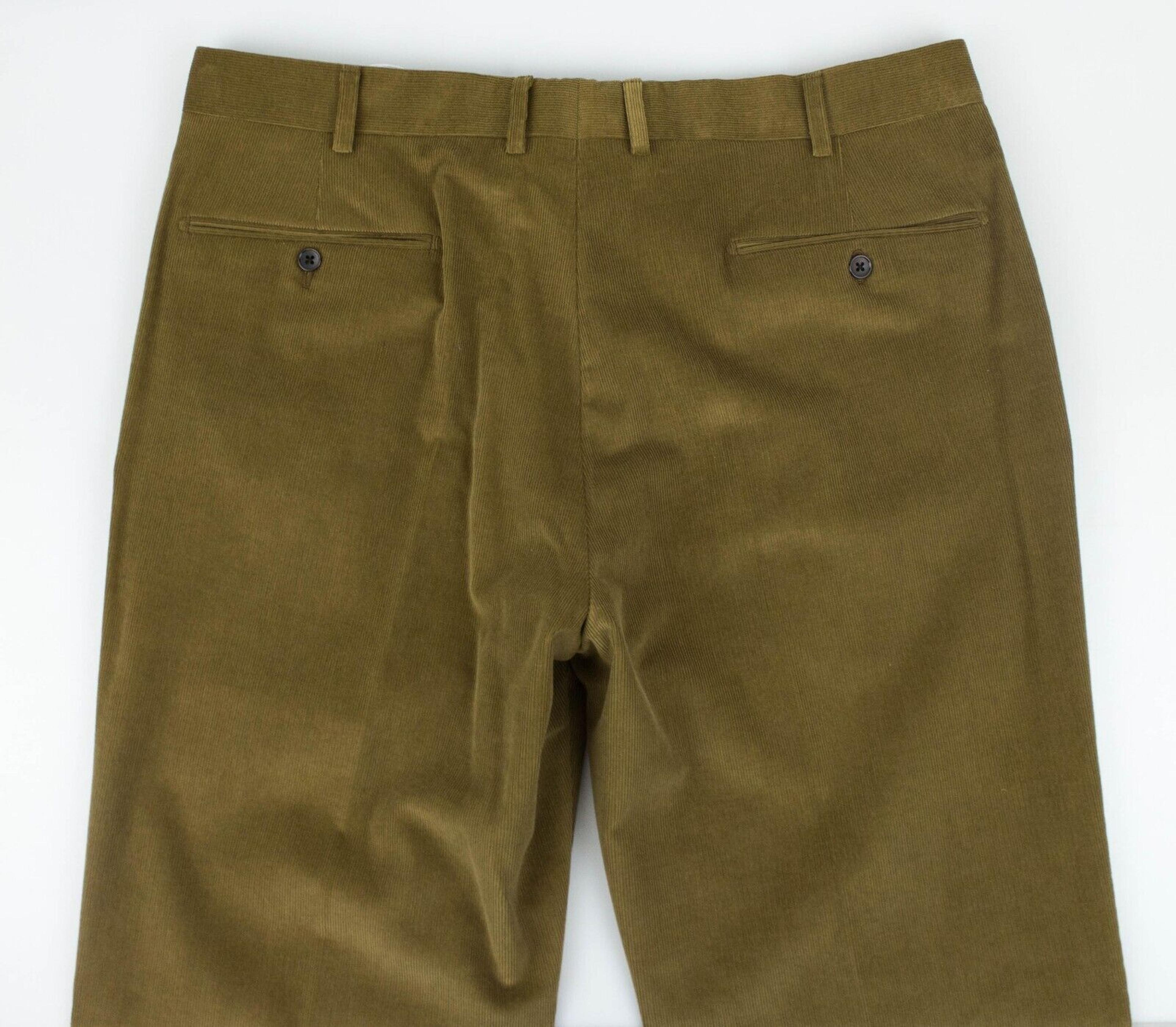 Alternate View 9 of Brown Cotton Blend Corduroy Casual Pants