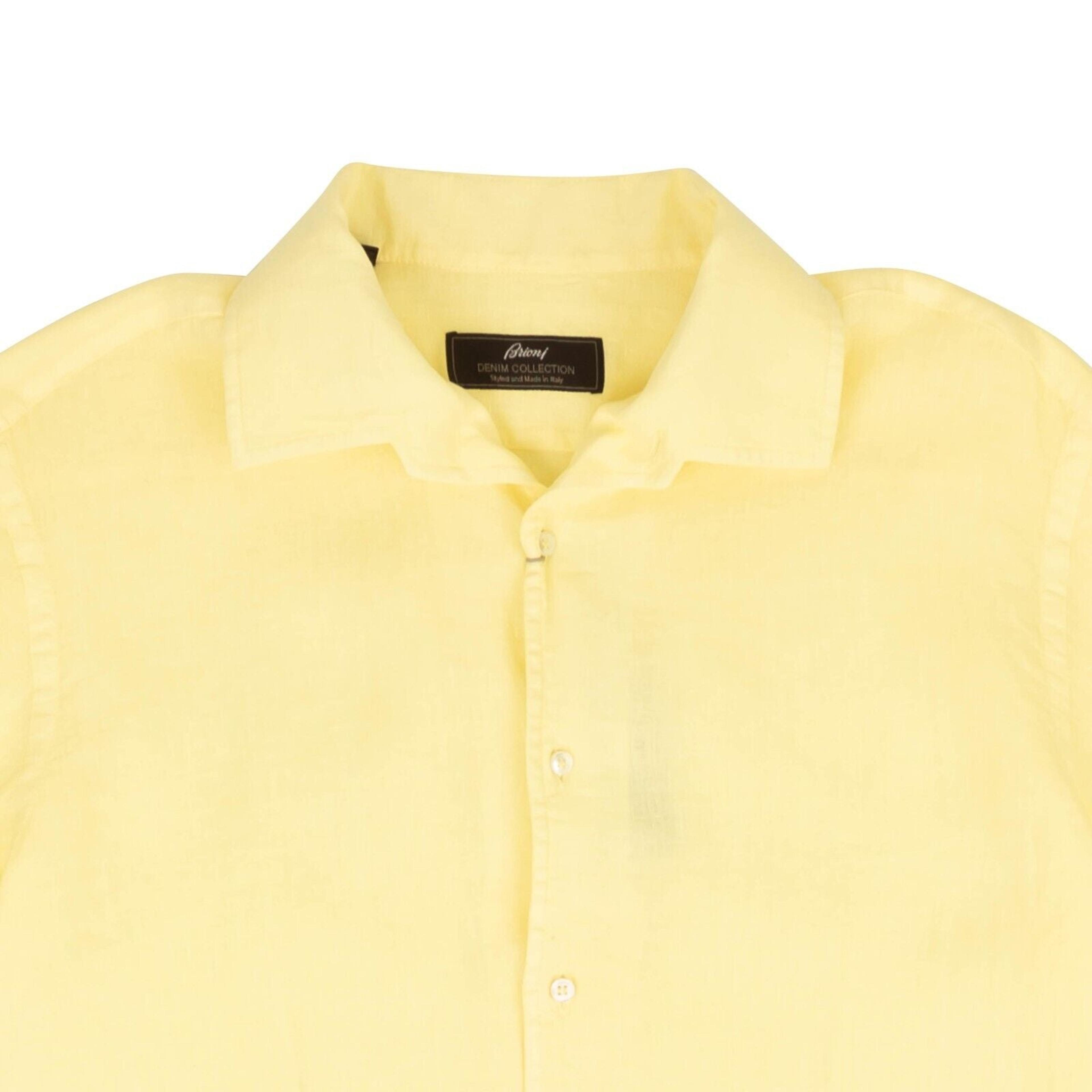 Alternate View 1 of Yellow Slim-Fit Short Sleeve Button Down Shirt