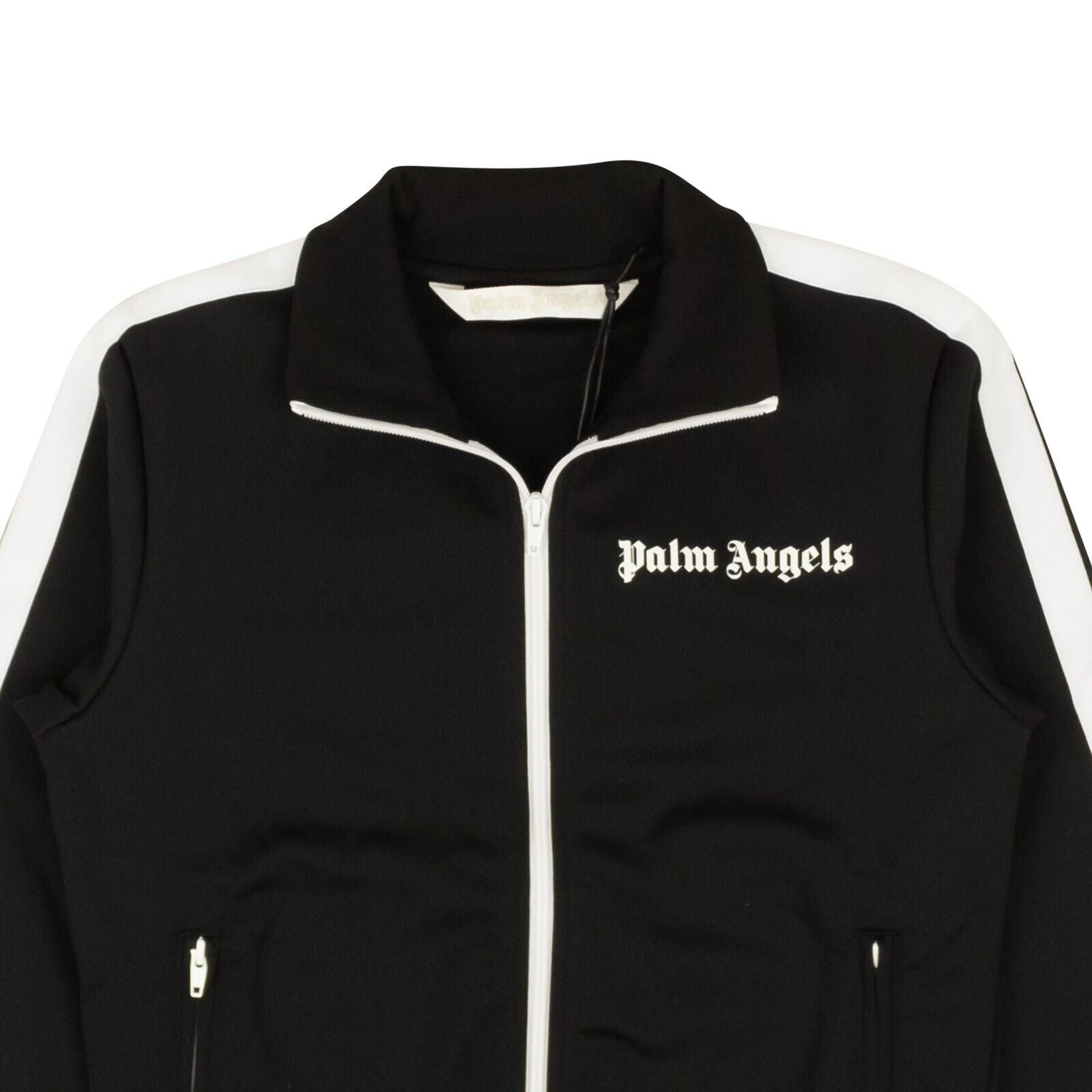 Alternate View 1 of Black Classic Polyester Side Stripe Track Jacket
