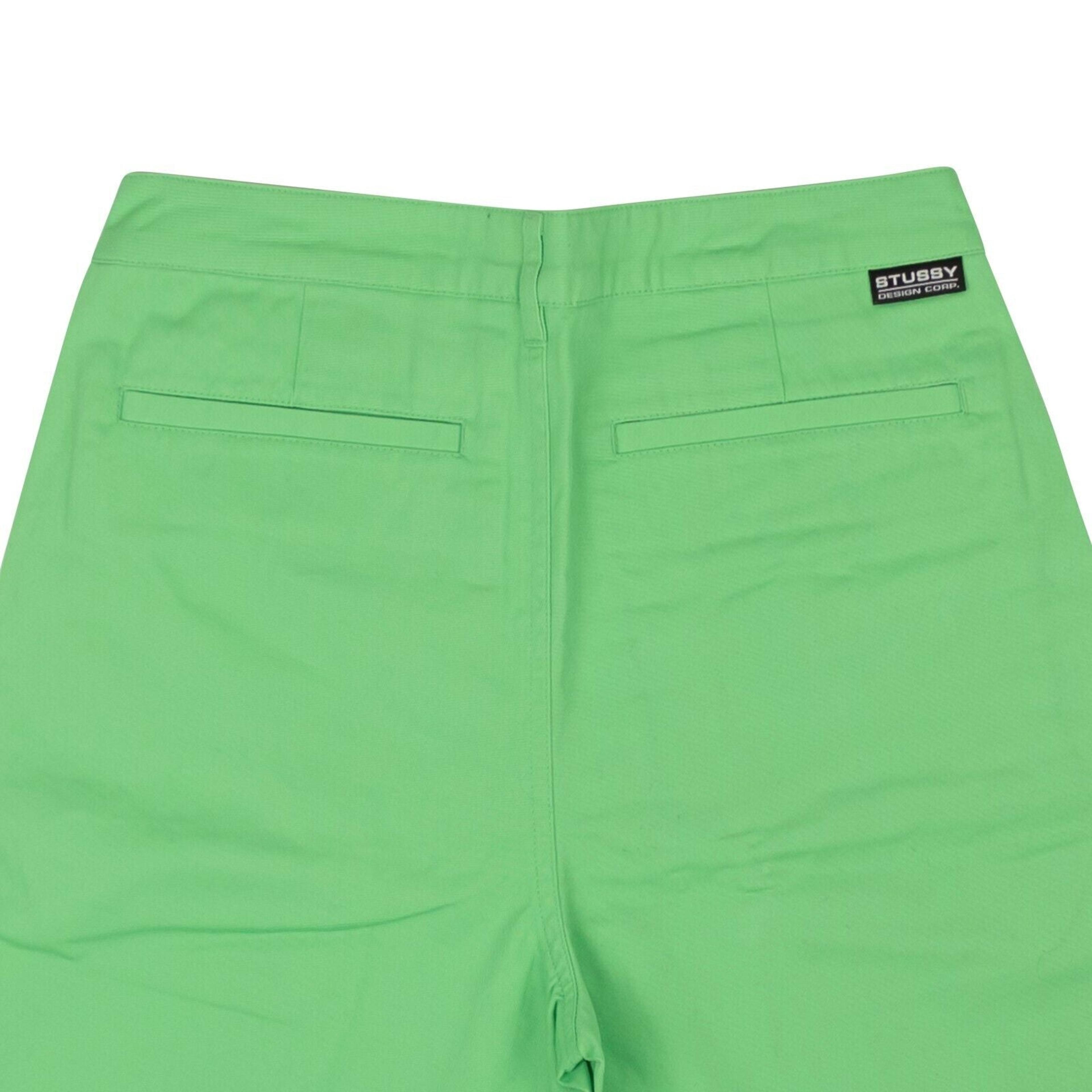 Alternate View 3 of Green Cotton Lee Baggy High Rise Shorts