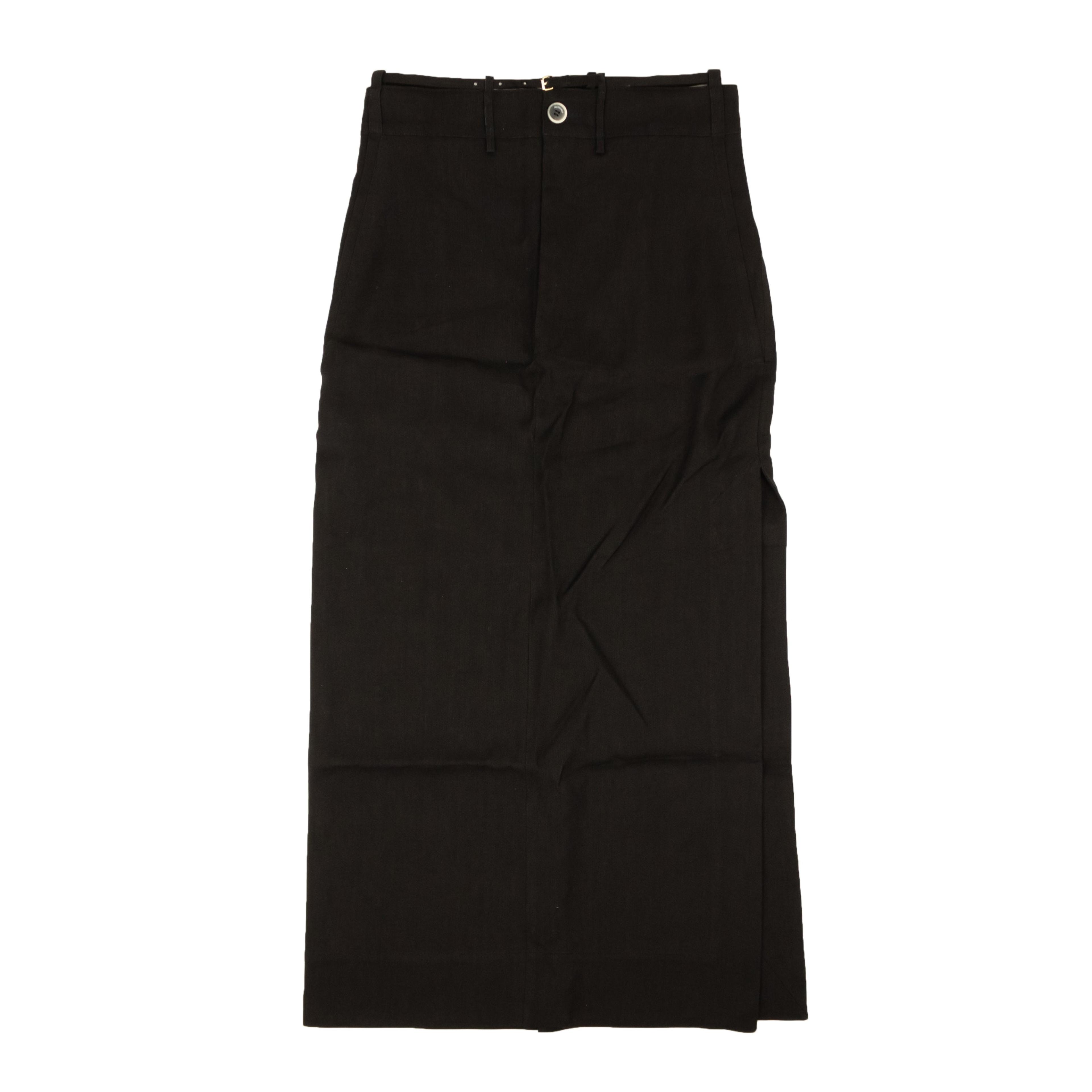 Black La Jupe Terraio Straight Long Skirt