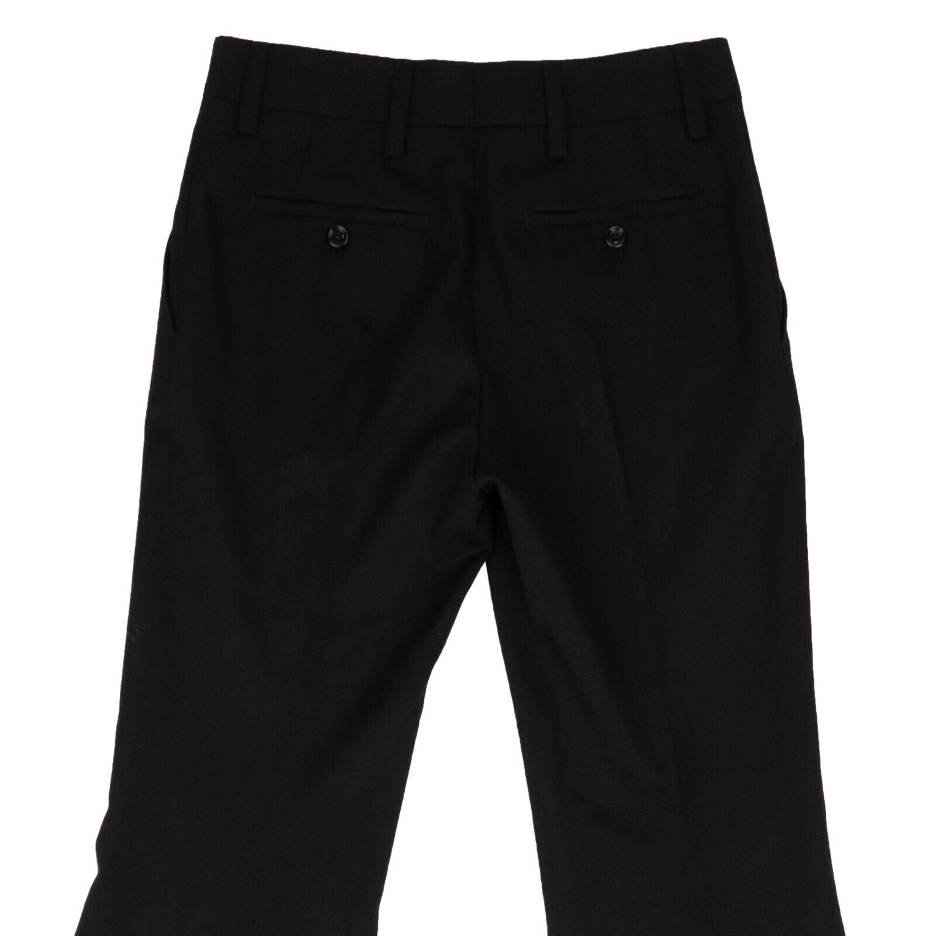 Alternate View 3 of Black Cotton Bell Buttom Casual Pants