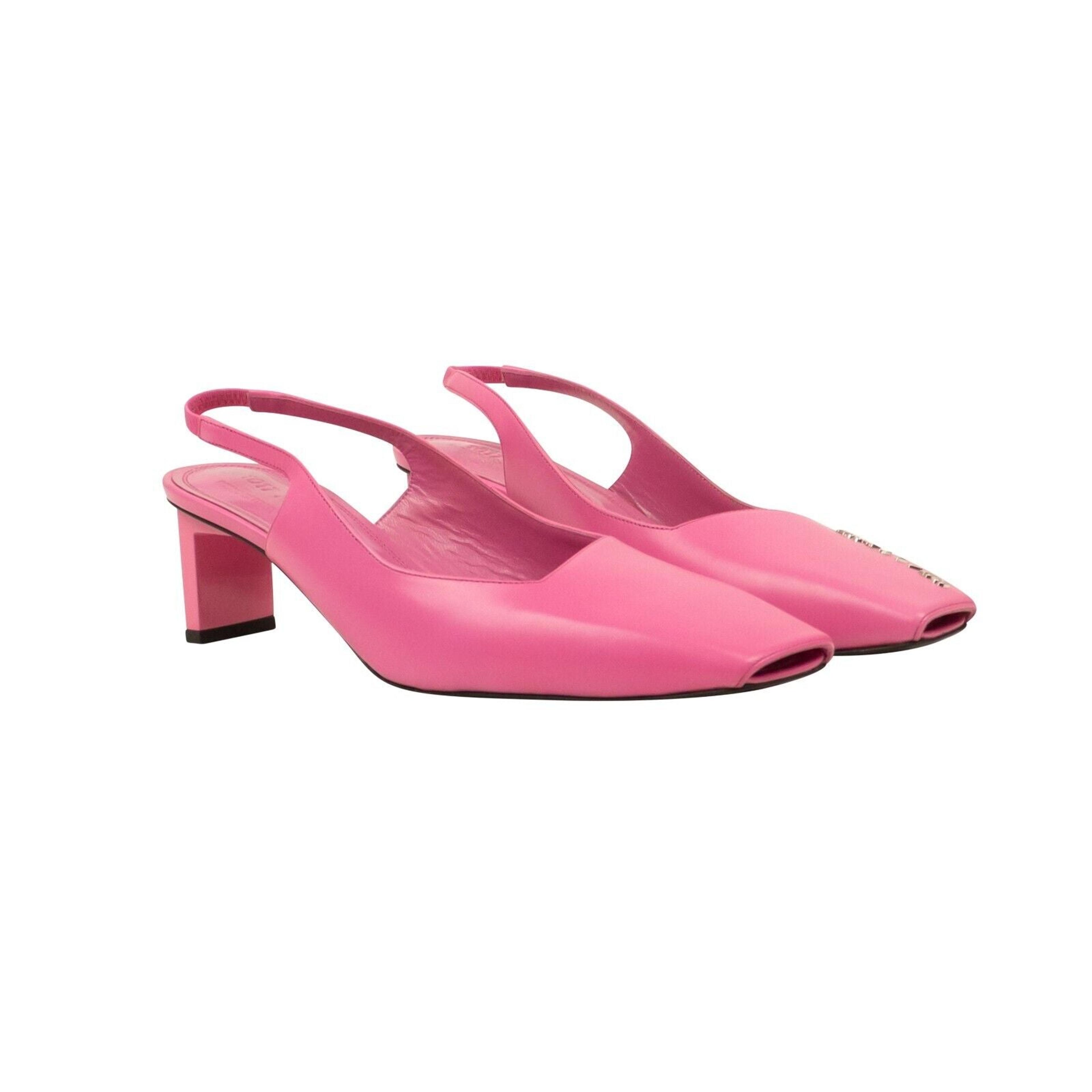 Alternate View 2 of Pink BETTA Leather Slingback Pump Heels