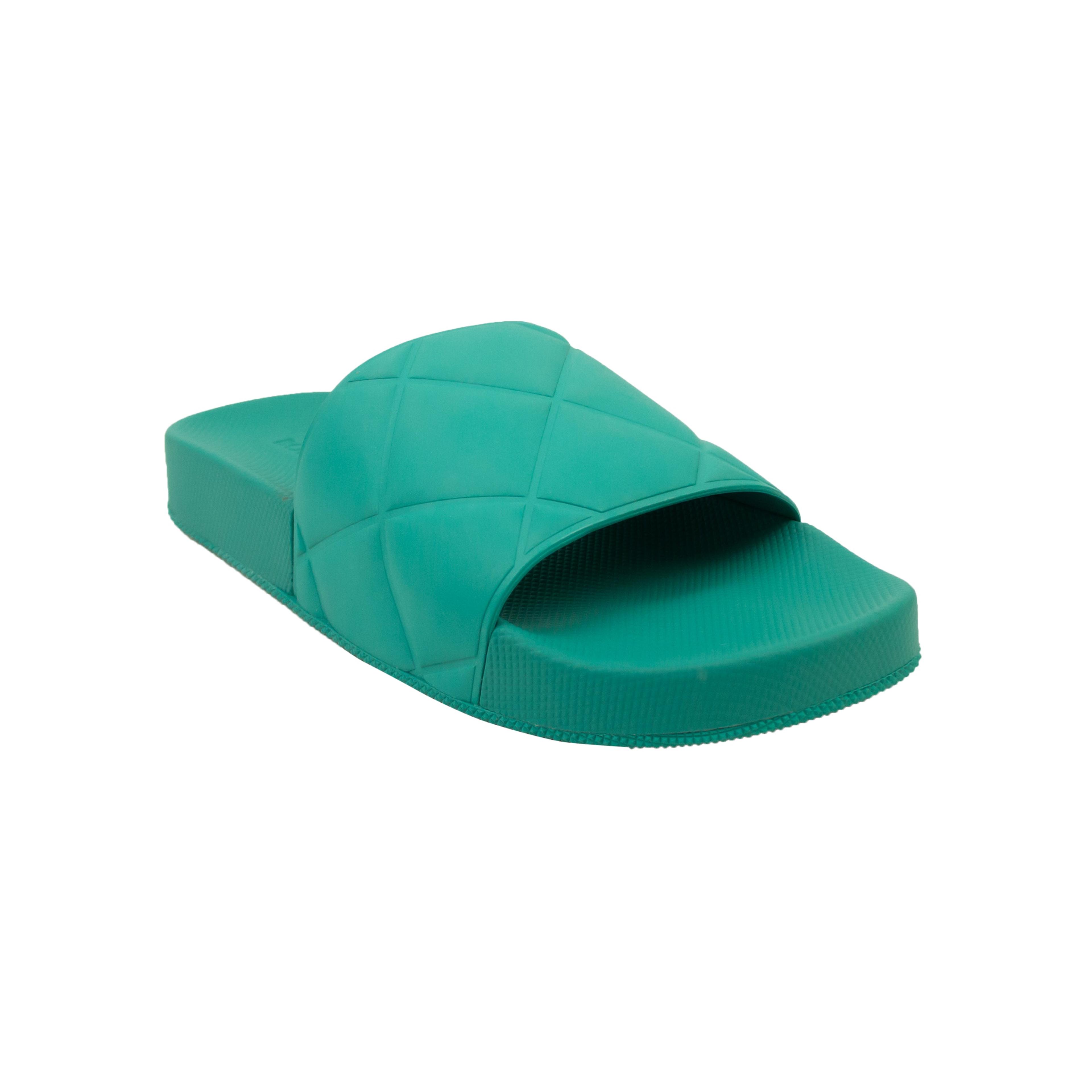 Alternate View 1 of Teal Blue Rubber Slide Sandals