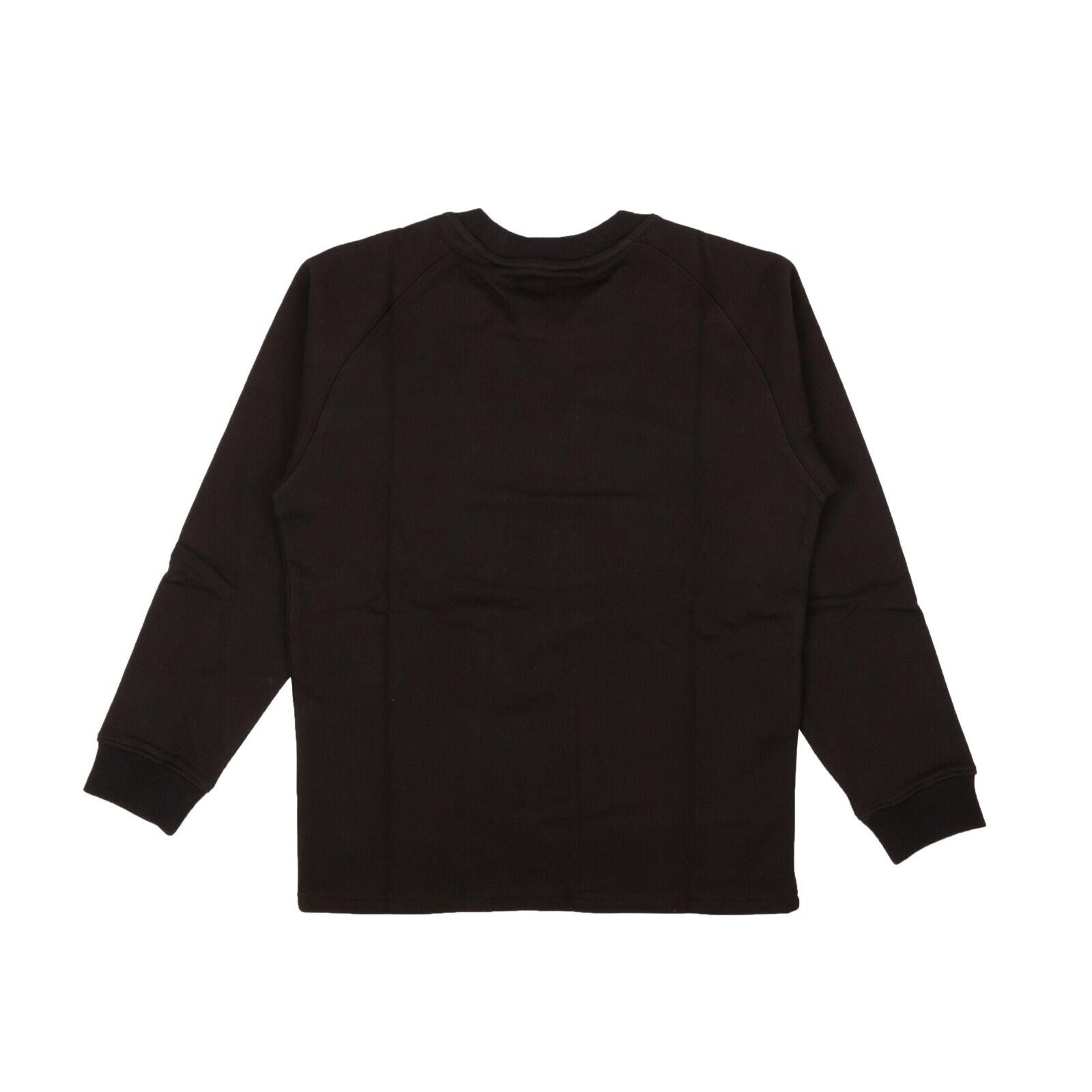 Alternate View 2 of Black Cotton Blank Raglan Sweatshirt