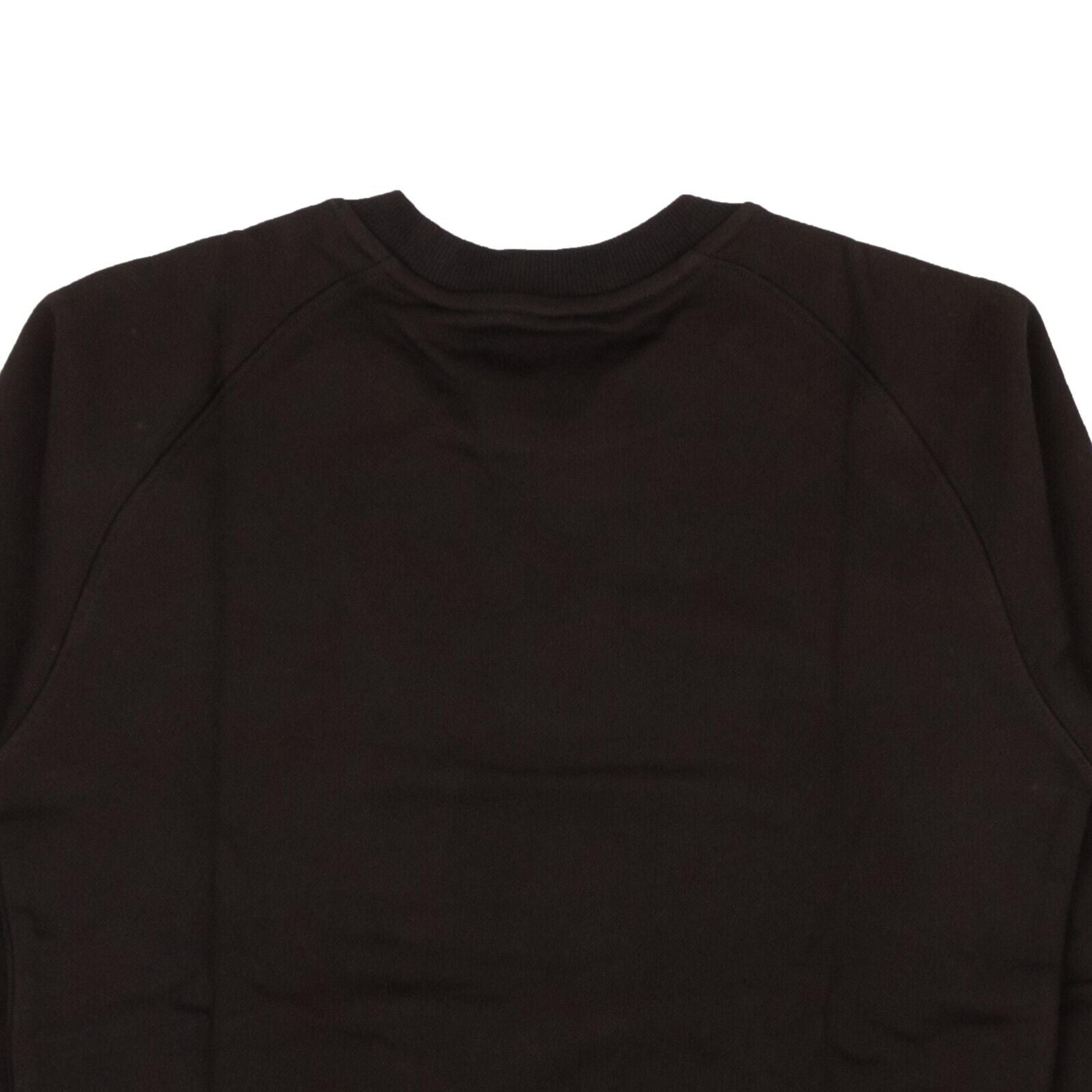 Alternate View 3 of Black Cotton Blank Raglan Sweatshirt