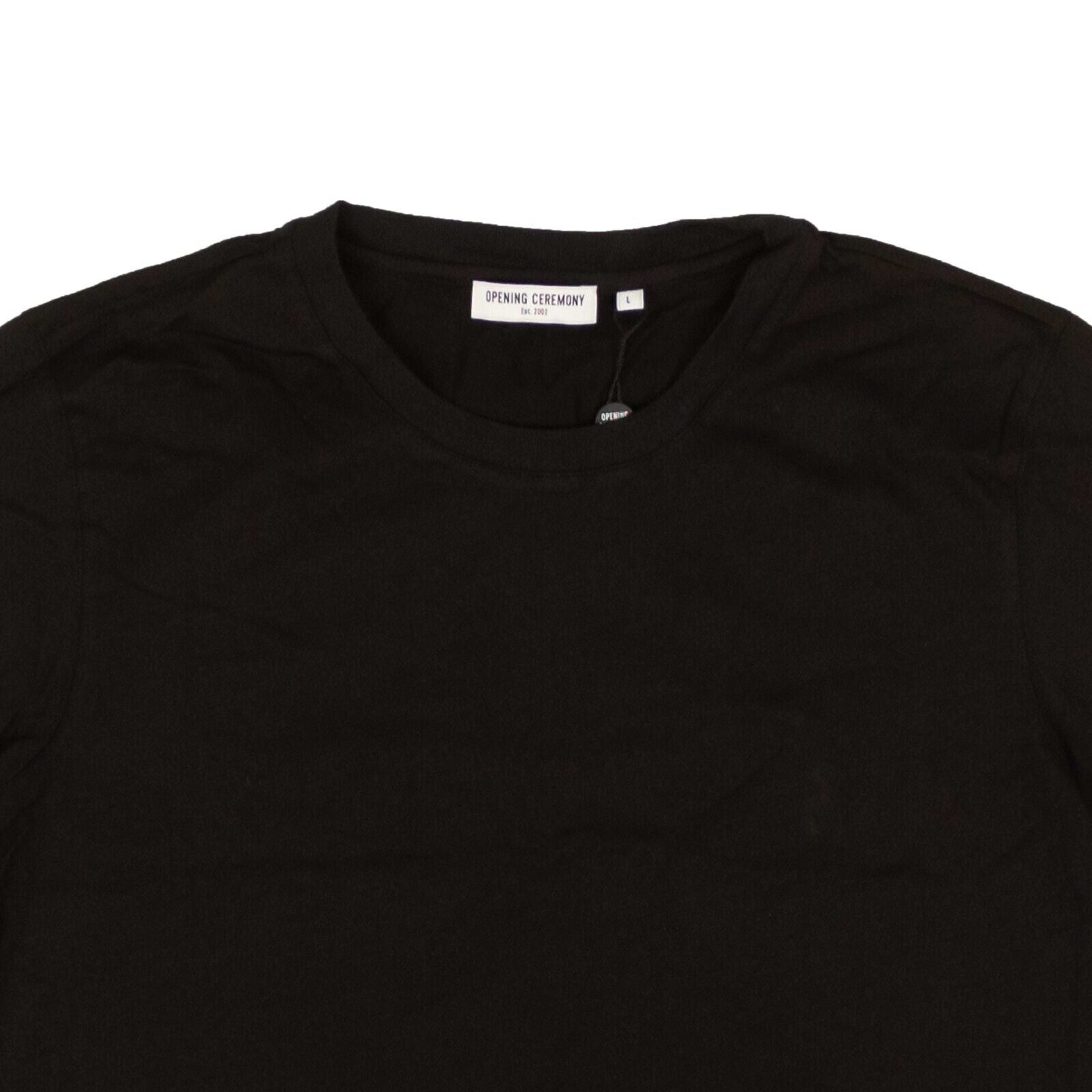 Alternate View 1 of Opening Ceremony Blank Oc Cropped T-Shirt - Black