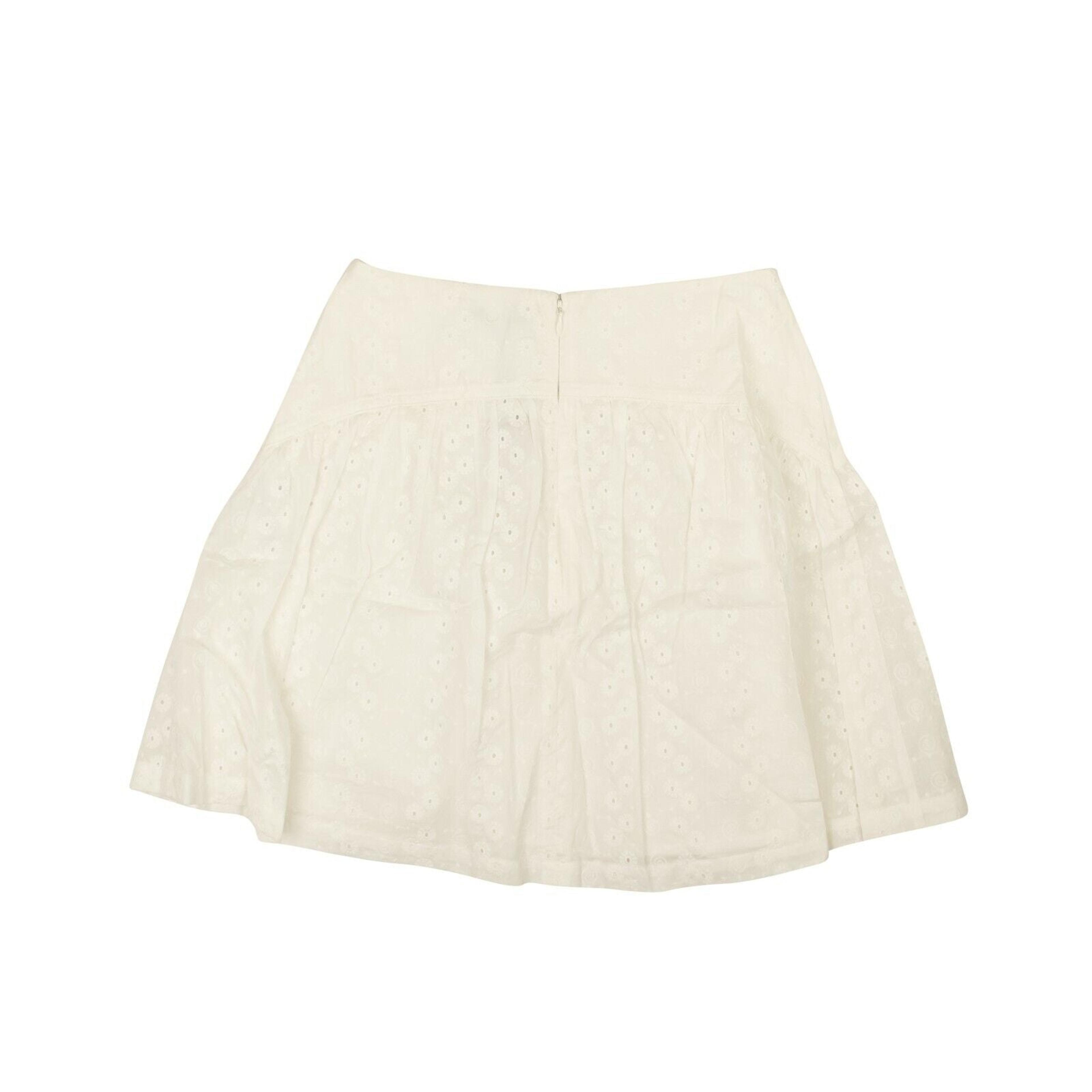 Alternate View 2 of Optic White Cotton Eyelet Mini Skirt