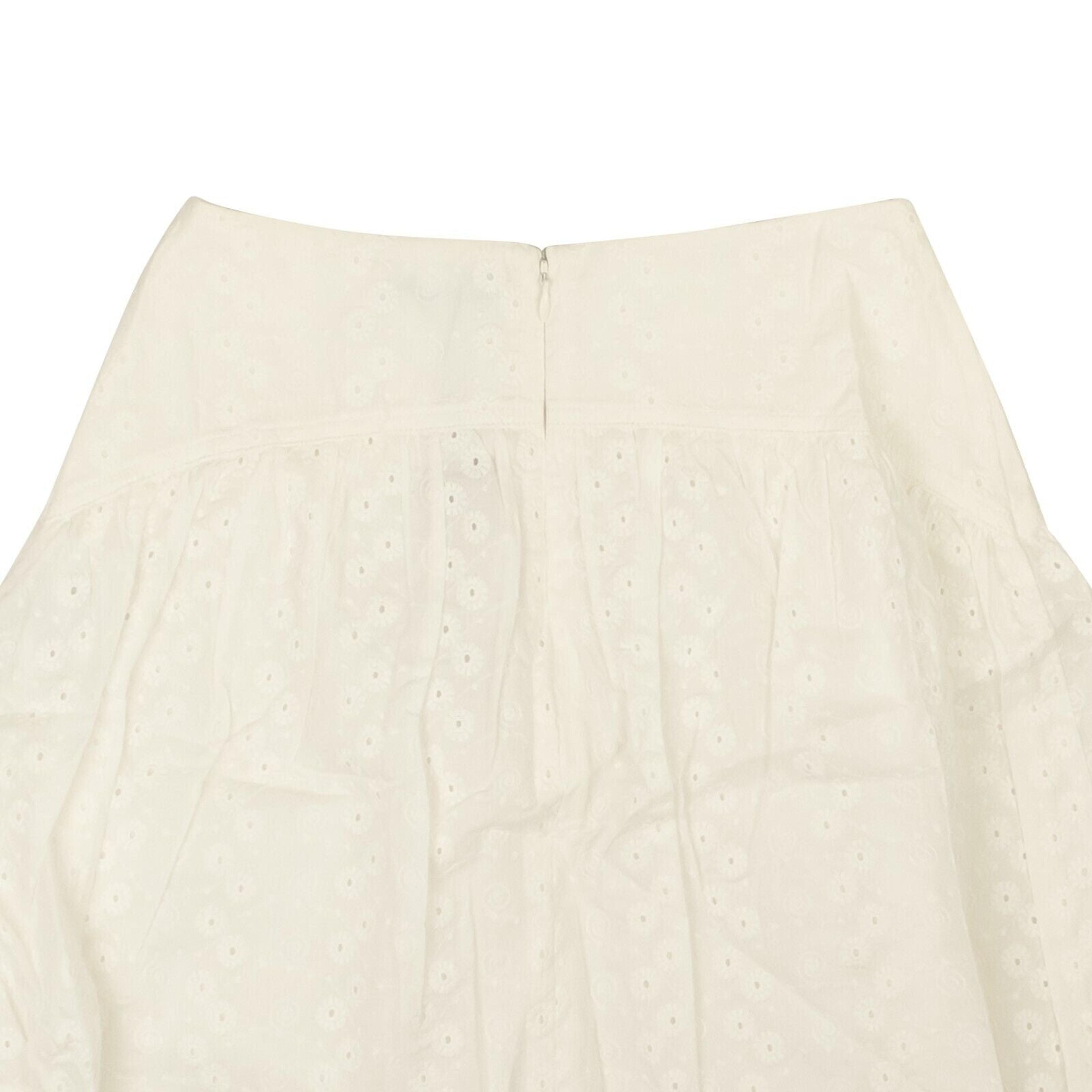 Alternate View 3 of Optic White Cotton Eyelet Mini Skirt