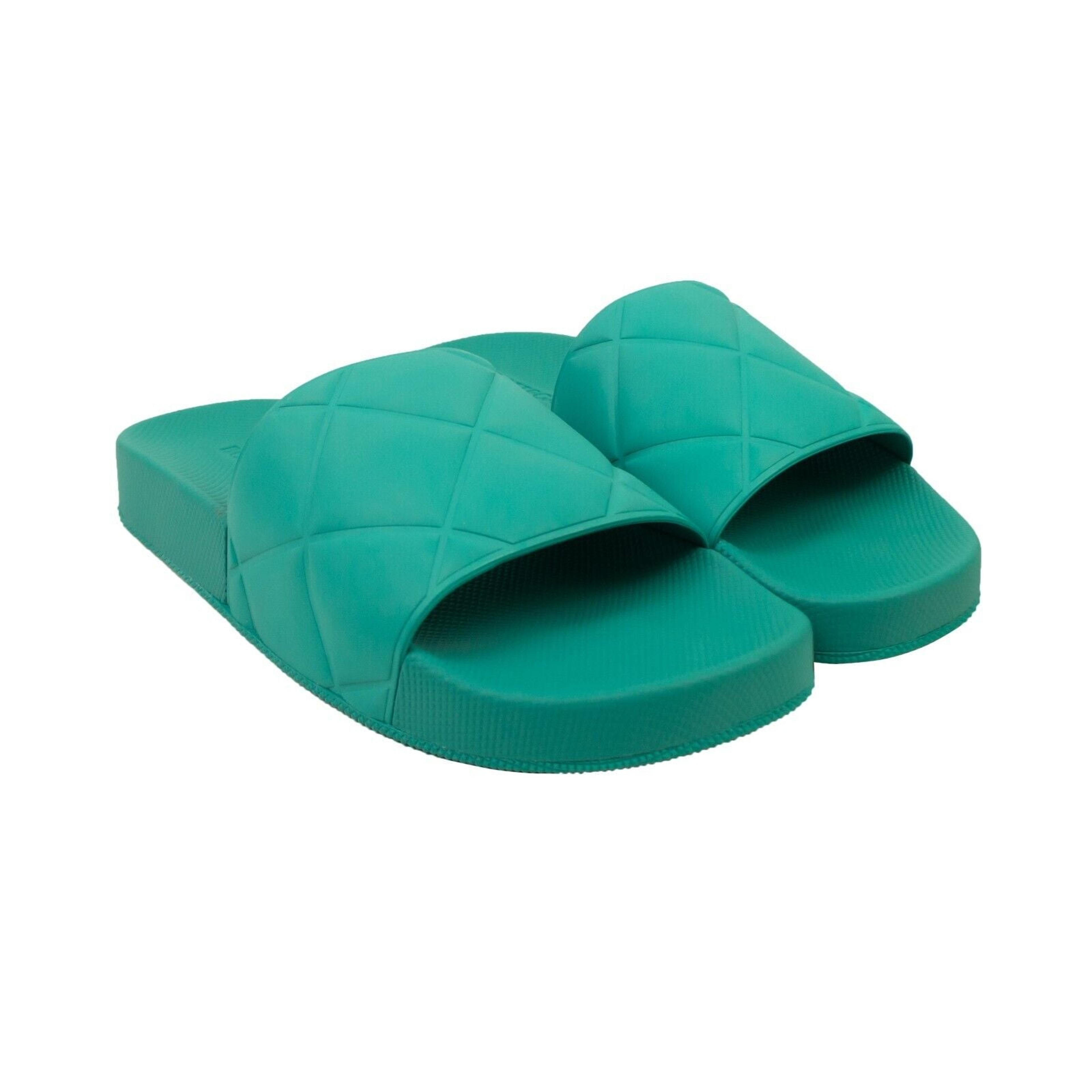 Alternate View 2 of Teal Blue Rubber Slide Sandals